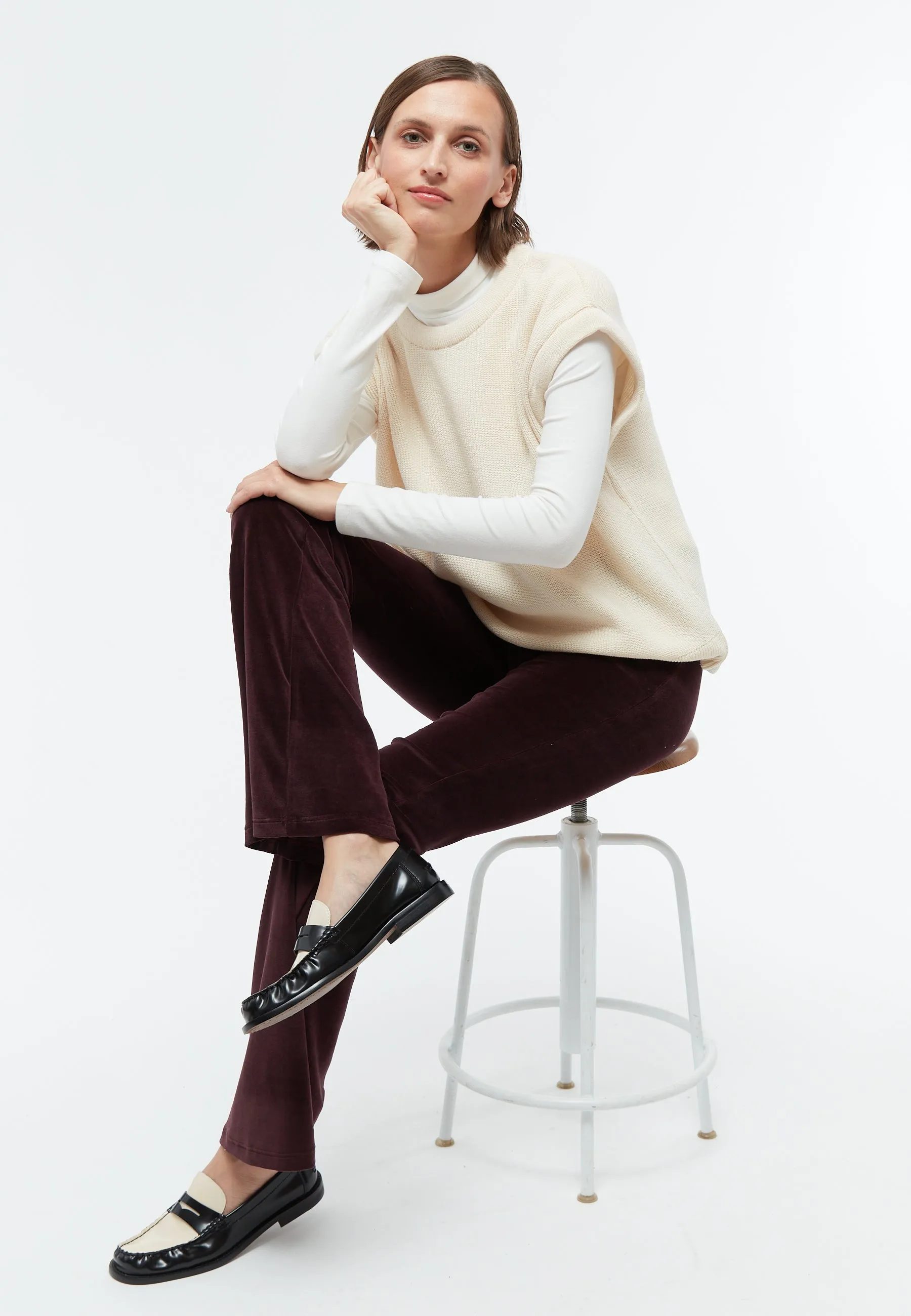 Organic Cotton Knitted Sweater KEIRA - Undyed Givn Berlin