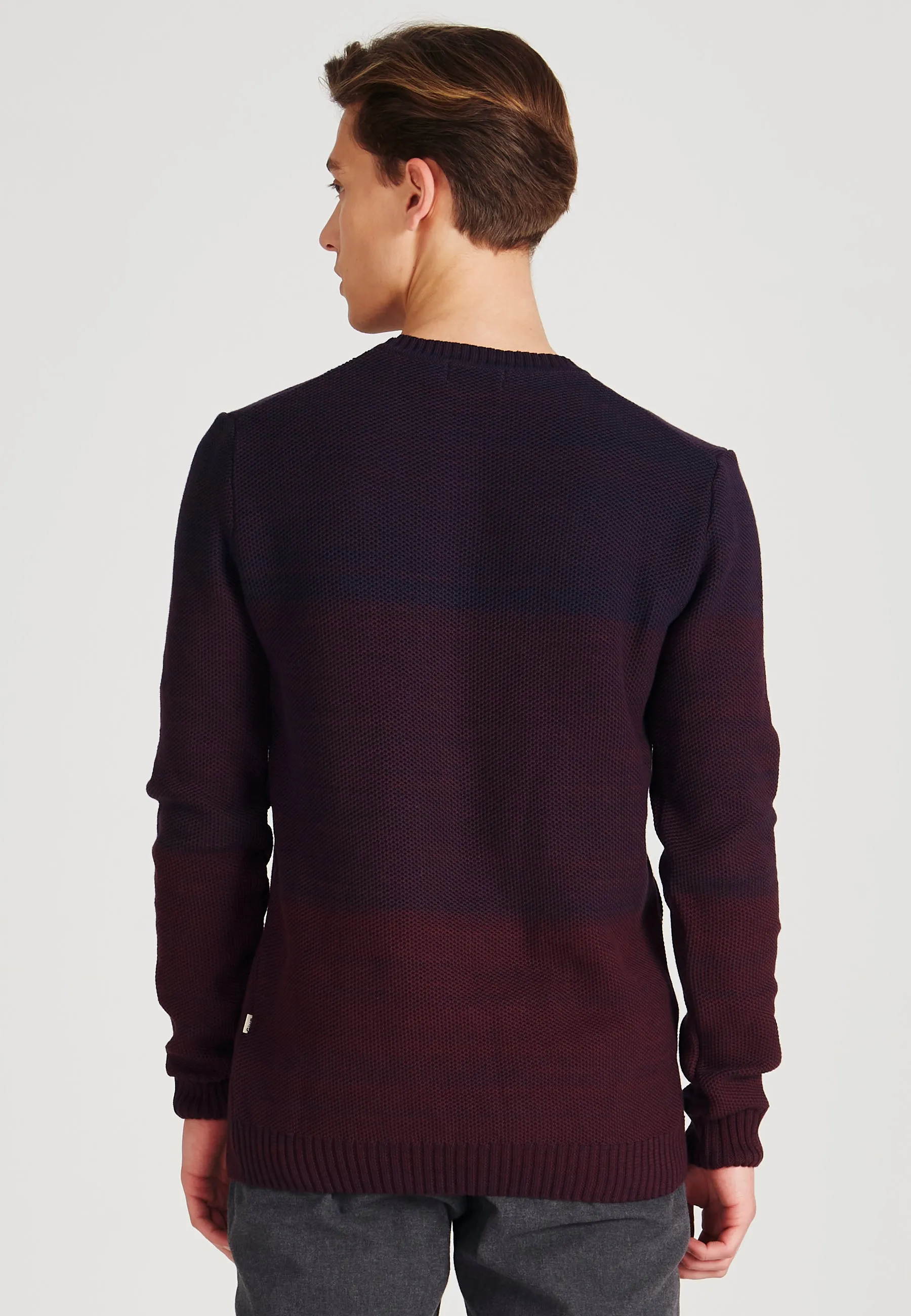 Organic Cotton Knitted Sweater STEFAN - Bordeaux Givn Berlin