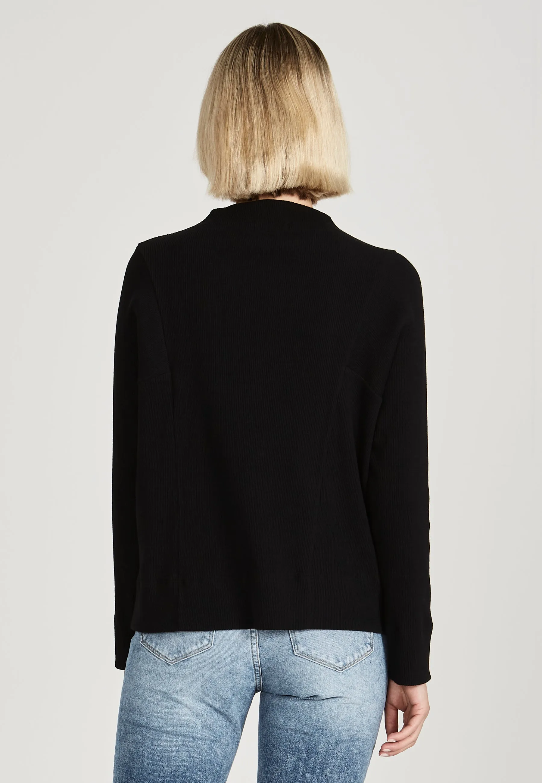 Organic Cotton Longsleeve LUISA - Black Givn Berlin