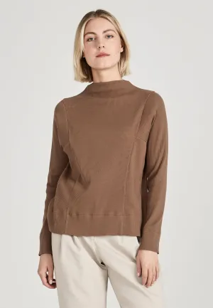 Organic Cotton Longsleeve LUISA - Muddy Brown Givn Berlin
