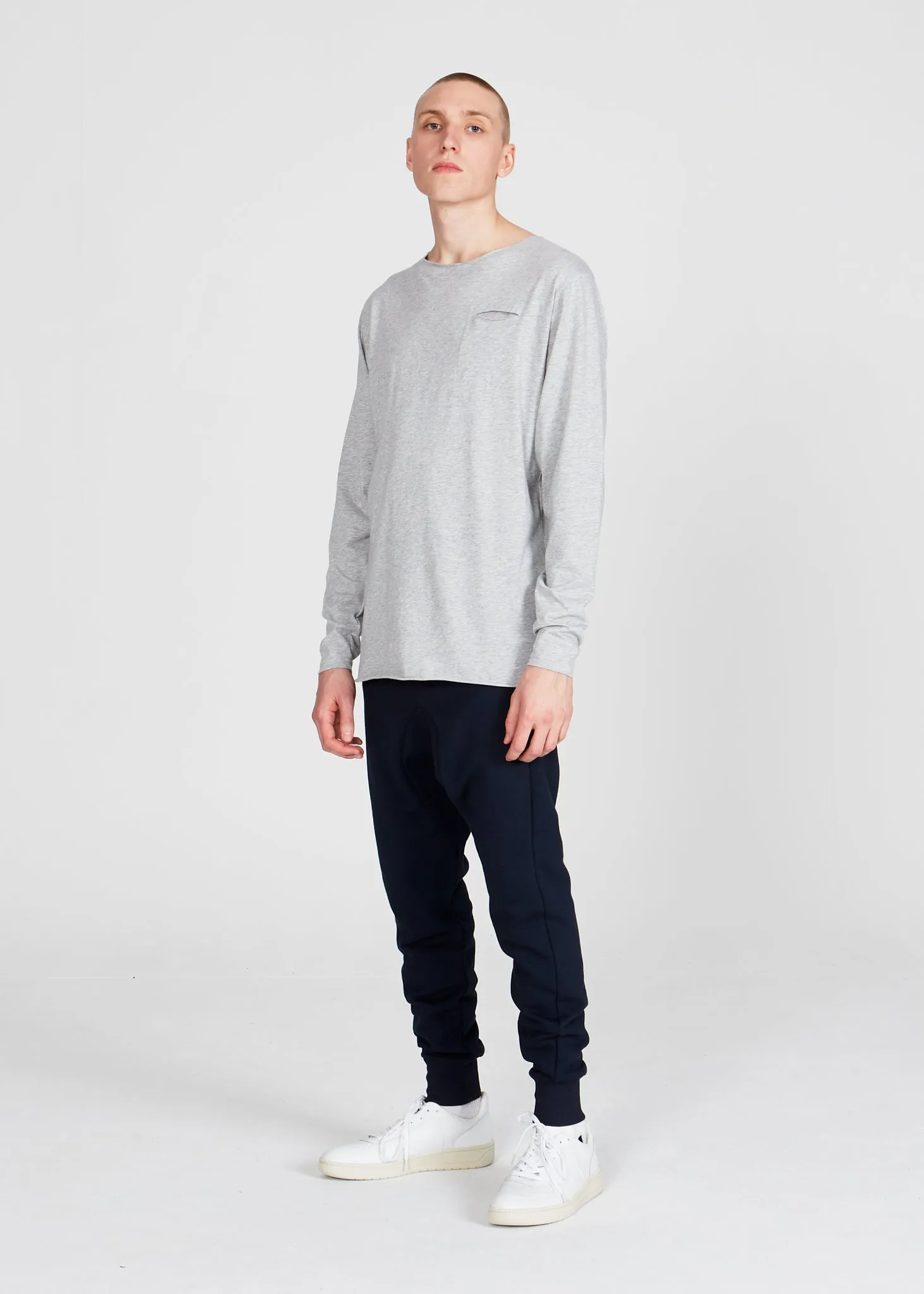 Organic cotton longsleeve MELVIN - Mercury Grey Givn Berlin