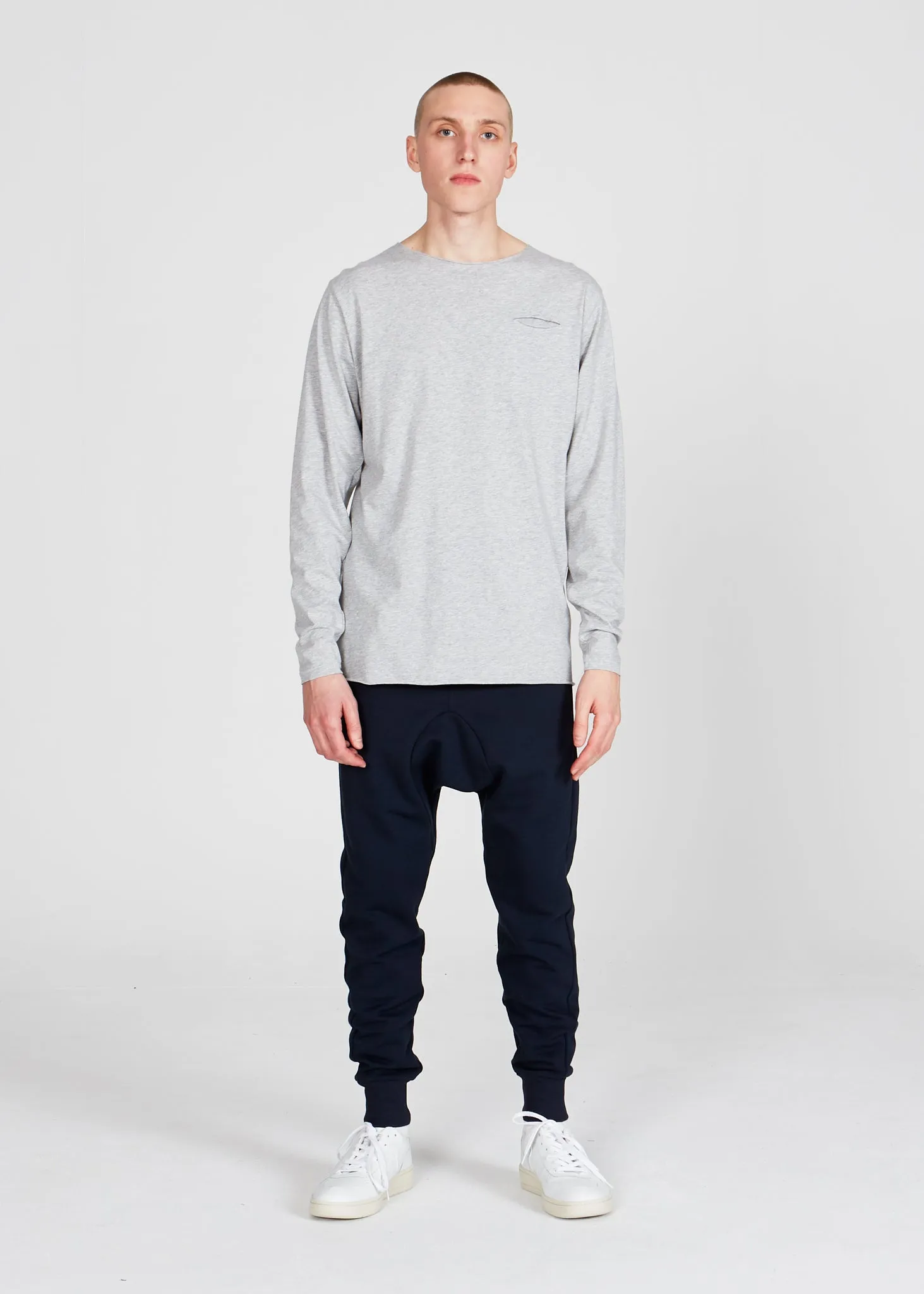 Organic cotton longsleeve MELVIN - Mercury Grey Givn Berlin