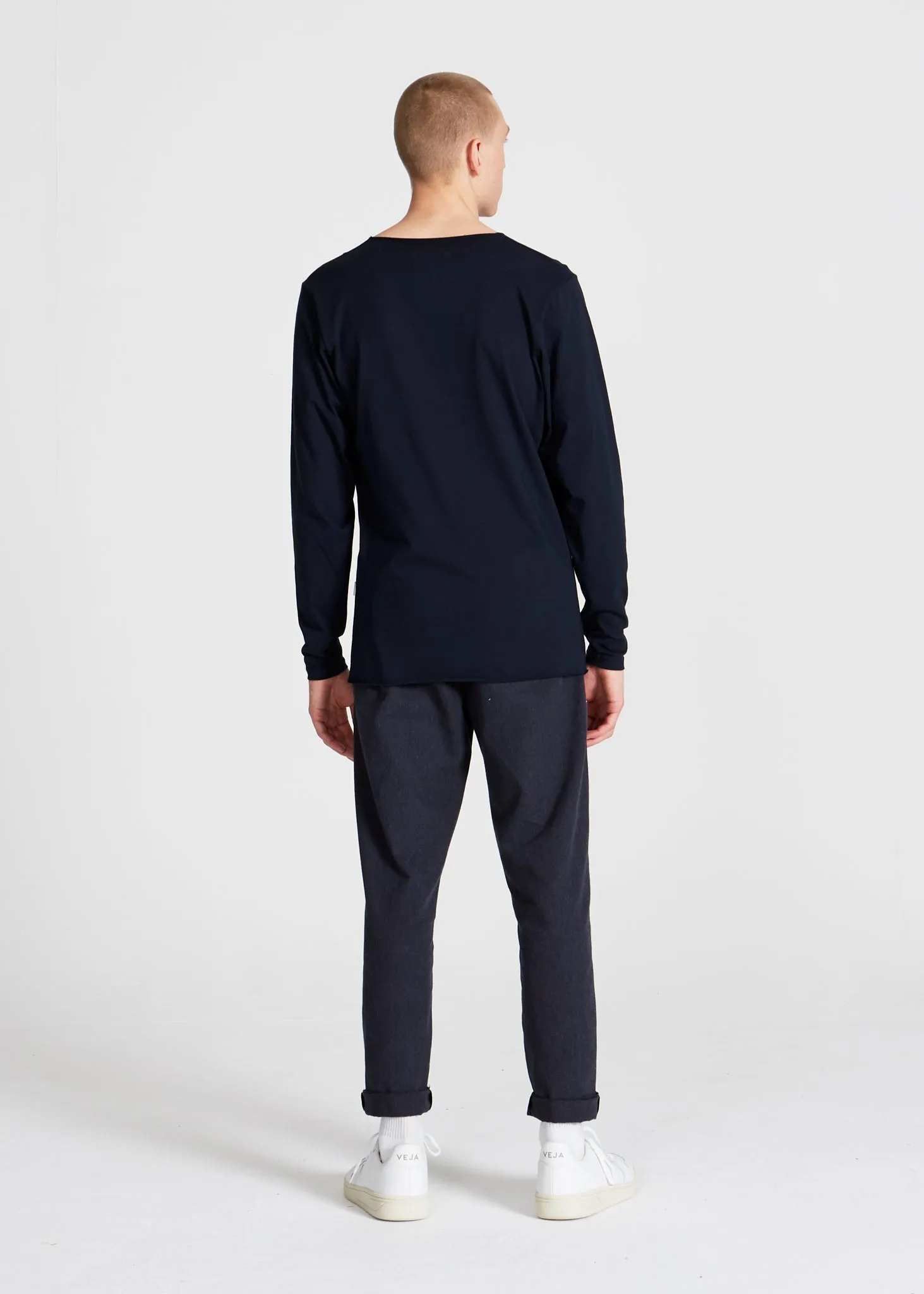 Organic cotton longsleeve MELVIN - Midnight Blue Givn Berlin