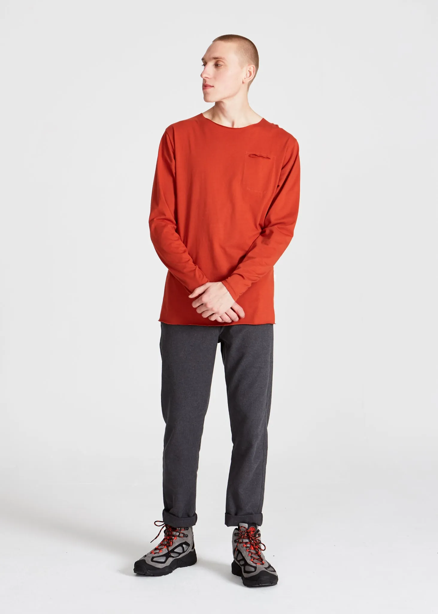 Organic cotton longsleeve MELVIN - Red Clay Givn Berlin