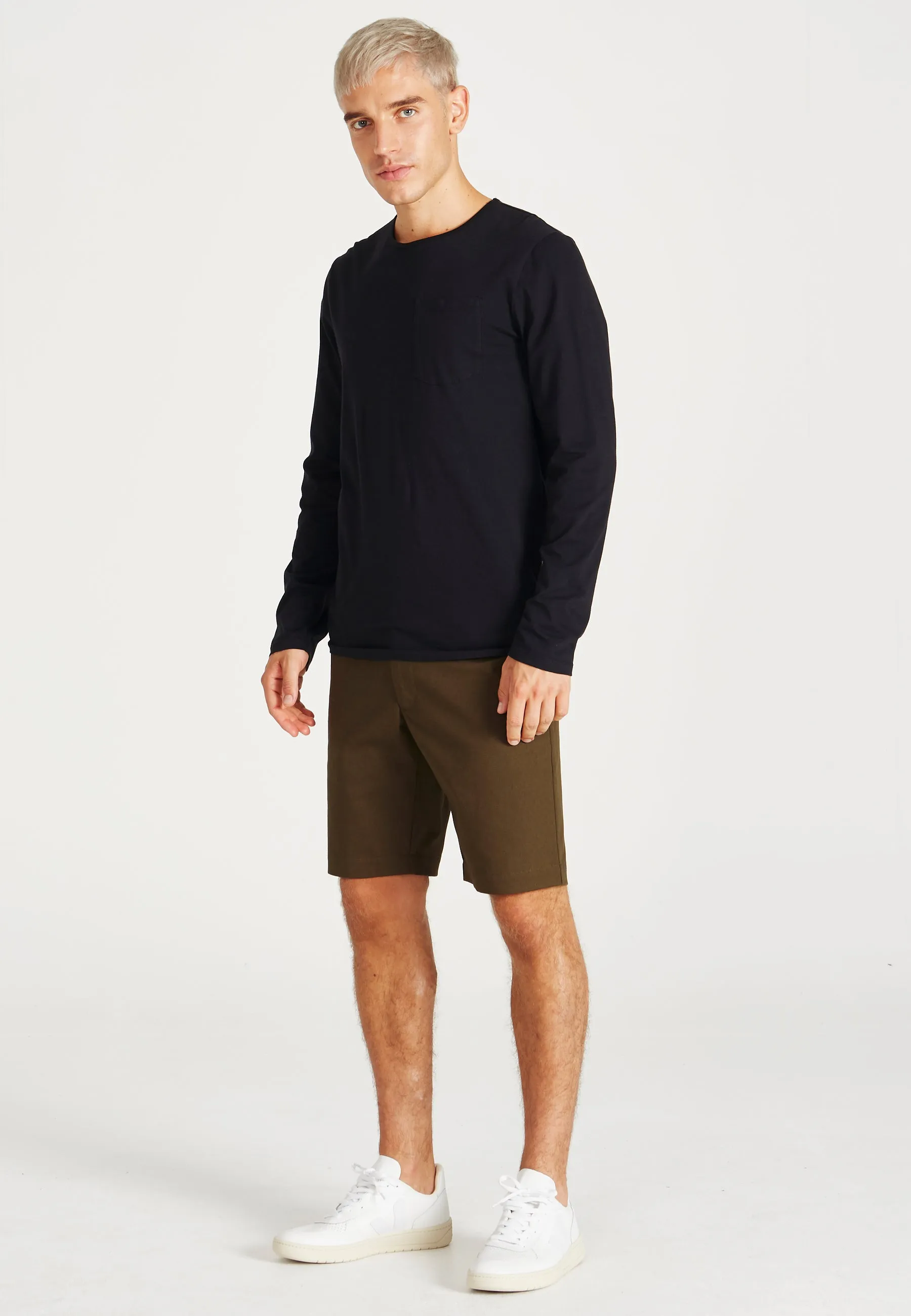 Organic Cotton Longsleeve REUBEN - Black Givn Berlin