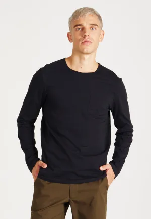 Organic Cotton Longsleeve REUBEN - Black Givn Berlin