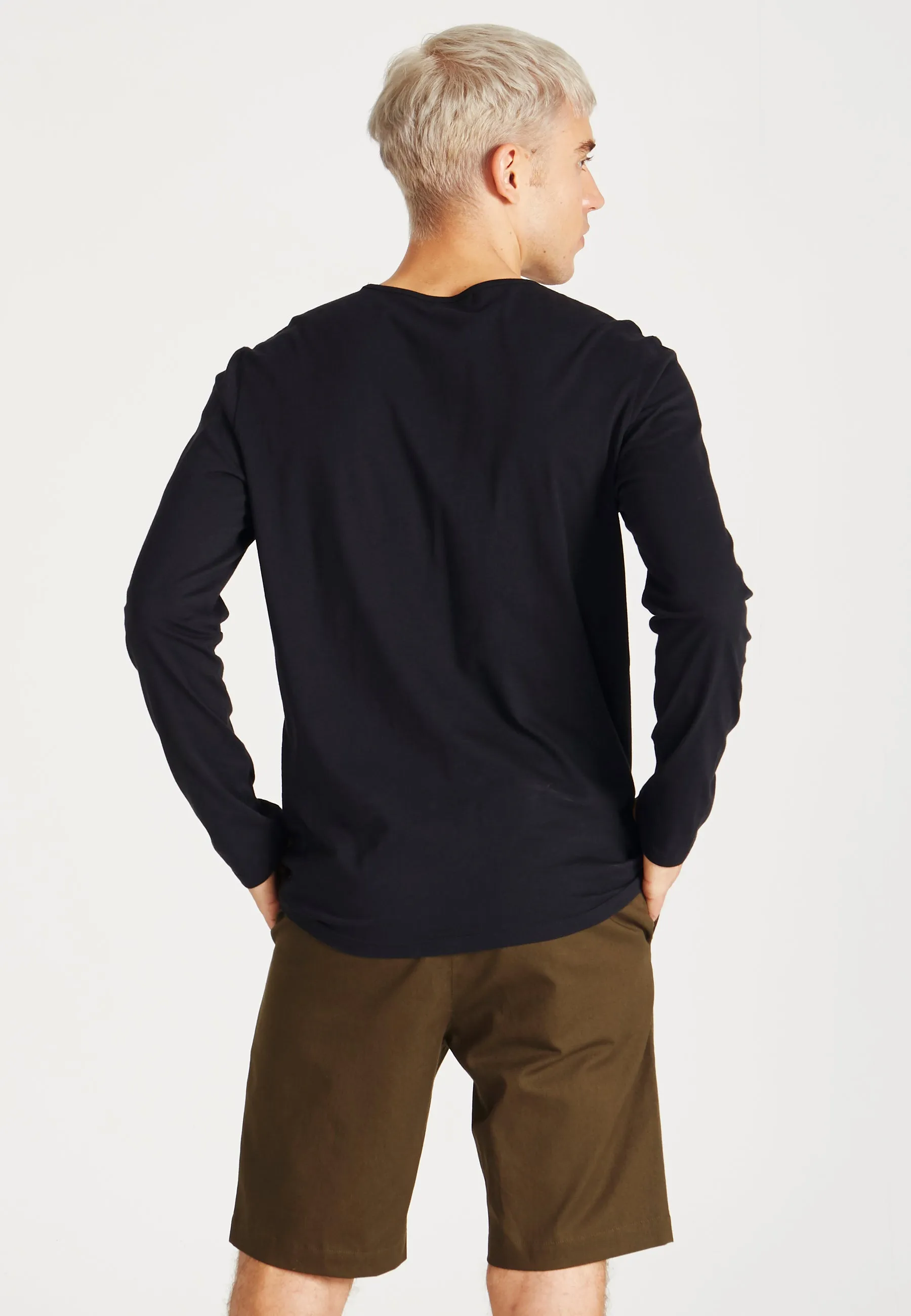 Organic Cotton Longsleeve REUBEN - Black Givn Berlin