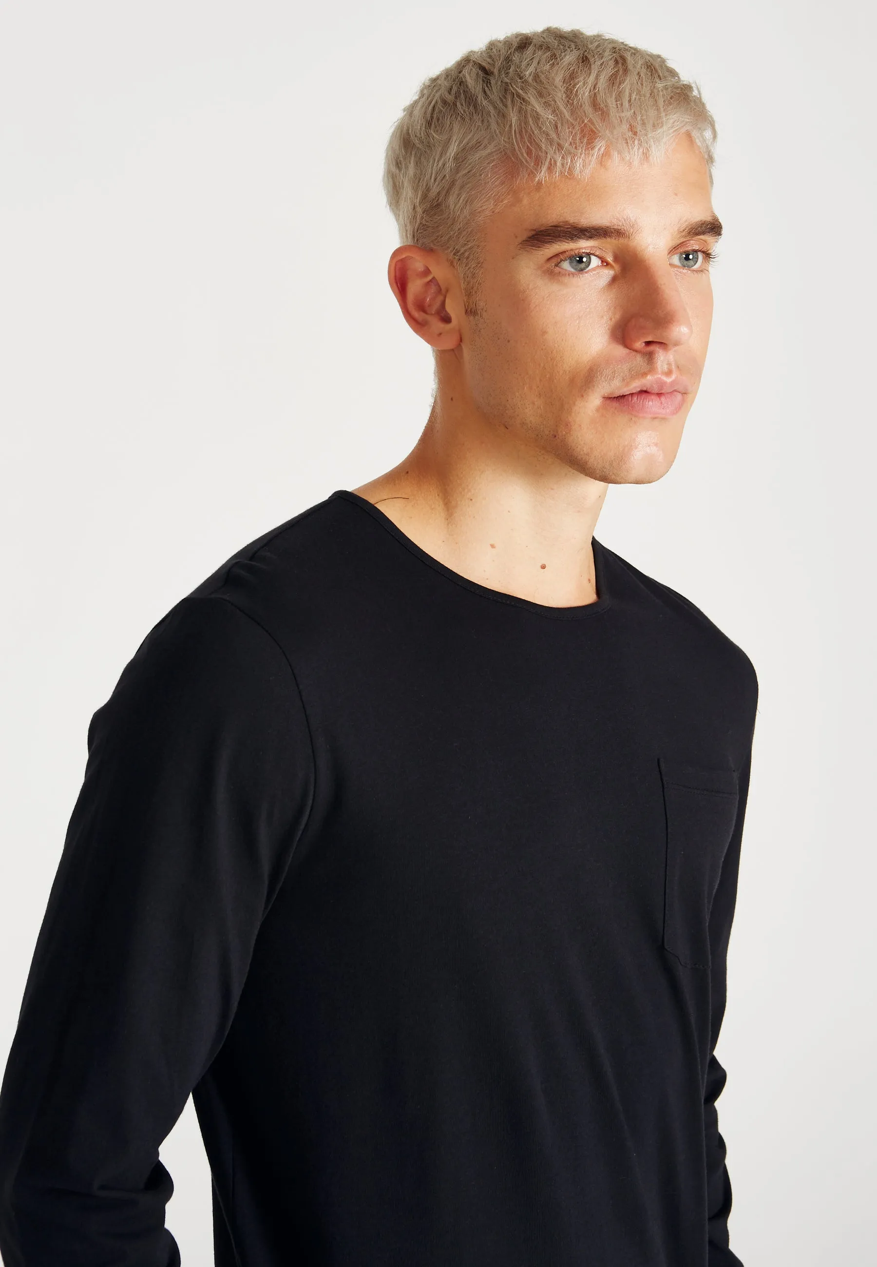 Organic Cotton Longsleeve REUBEN - Black Givn Berlin