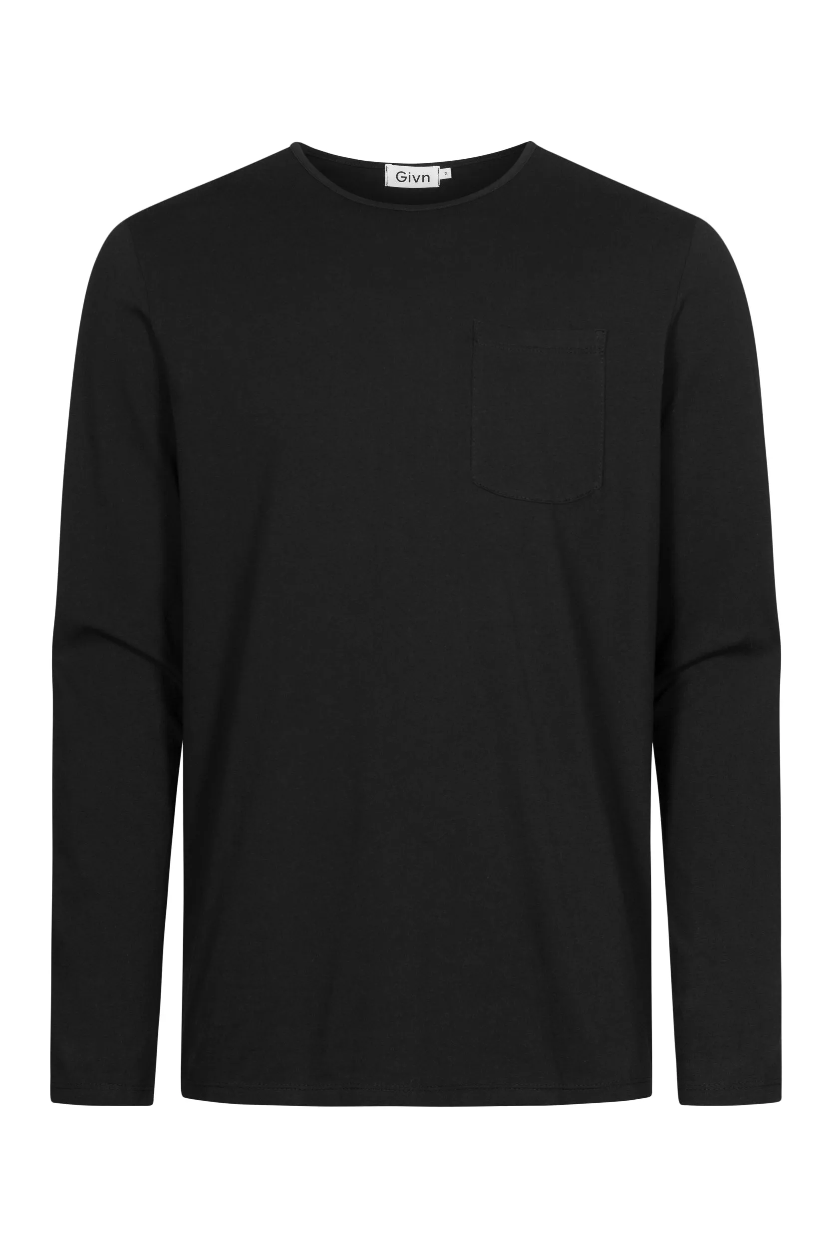 Organic Cotton Longsleeve REUBEN - Black Givn Berlin