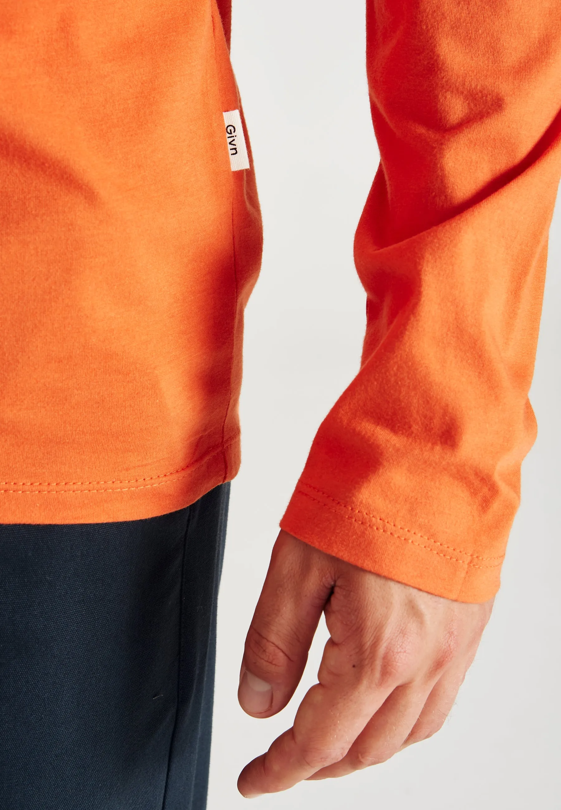 Organic Cotton Longsleeve REUBEN - Koi Orange Givn Berlin