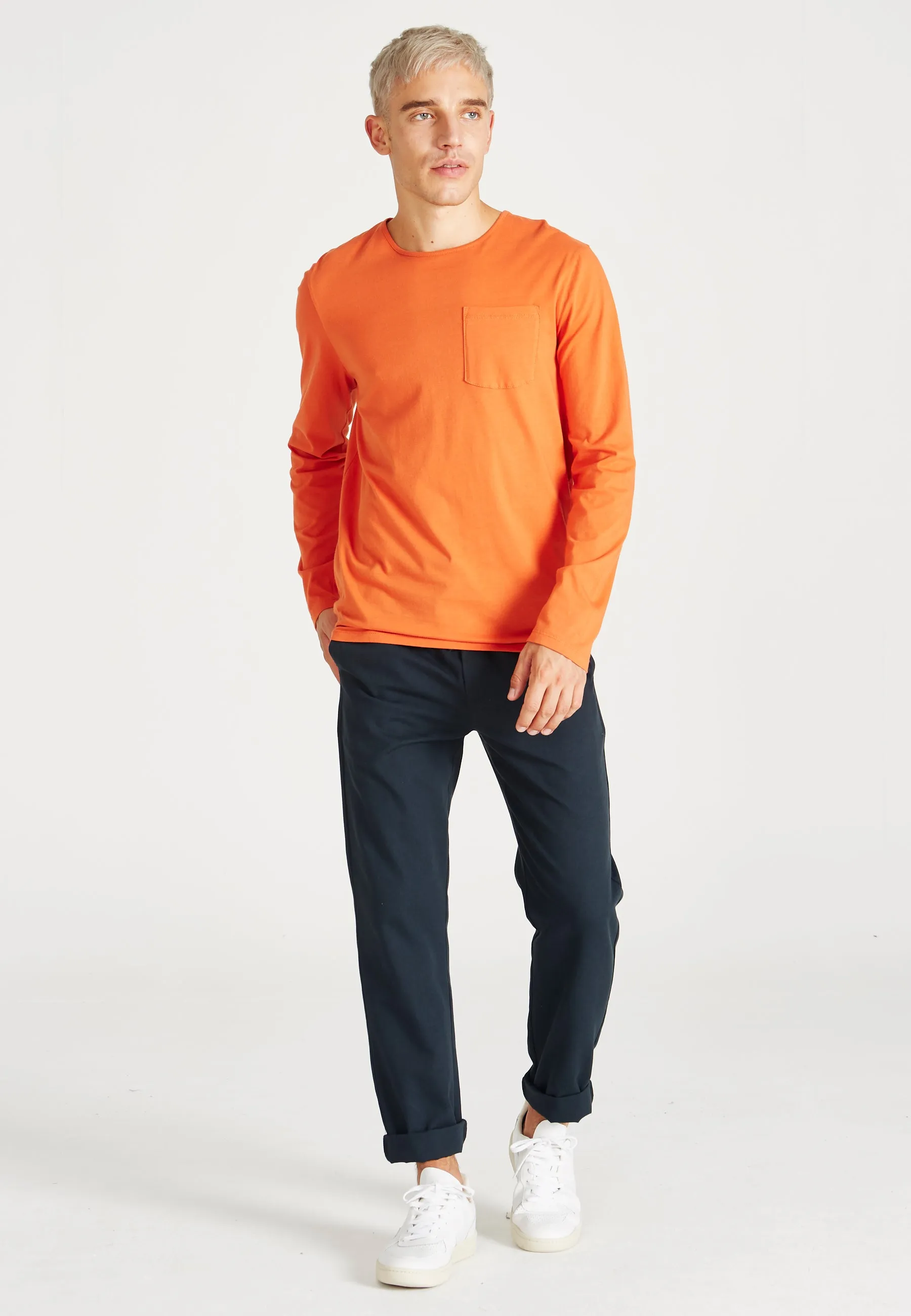 Organic Cotton Longsleeve REUBEN - Koi Orange Givn Berlin