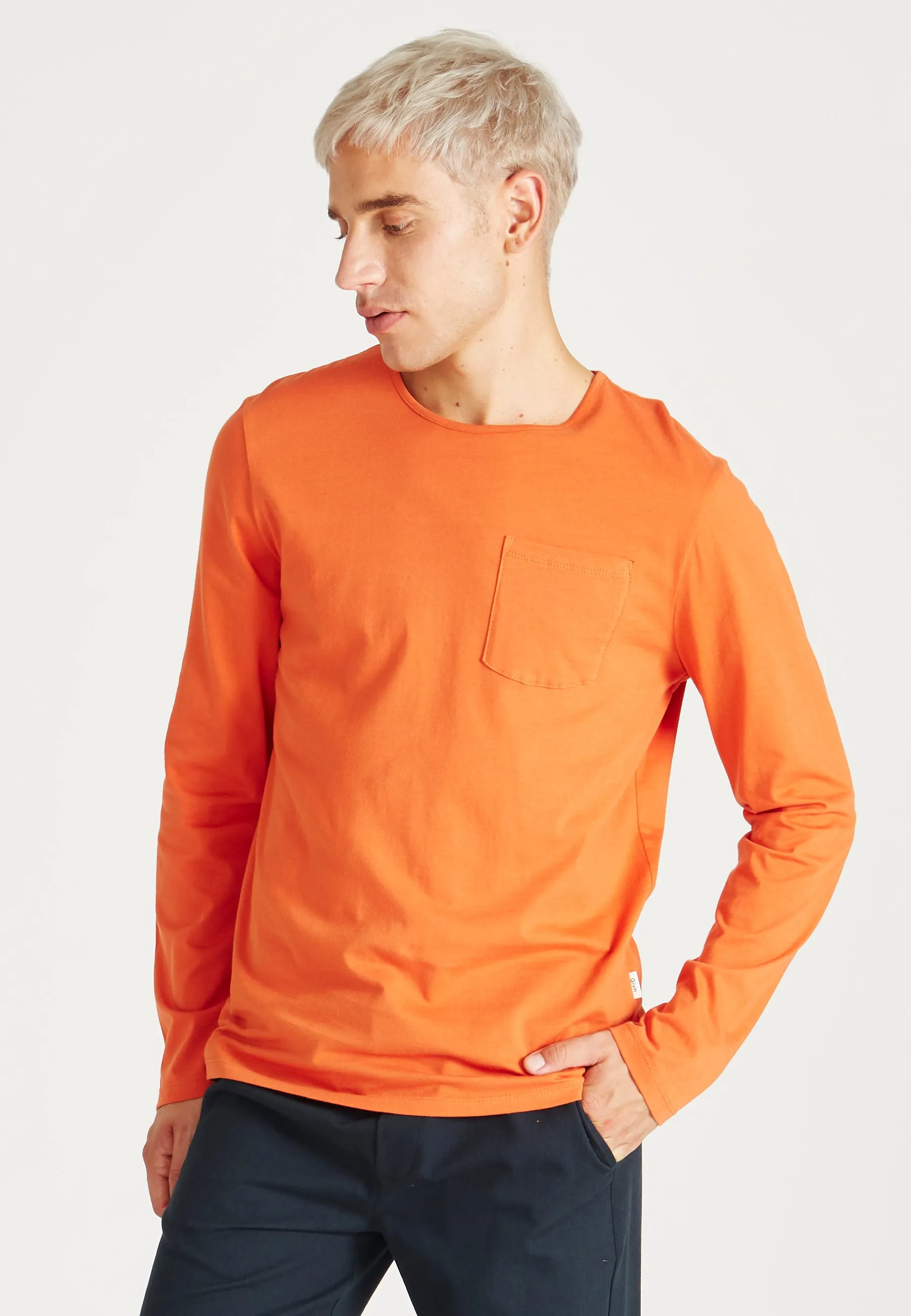 Organic Cotton Longsleeve REUBEN - Koi Orange Givn Berlin