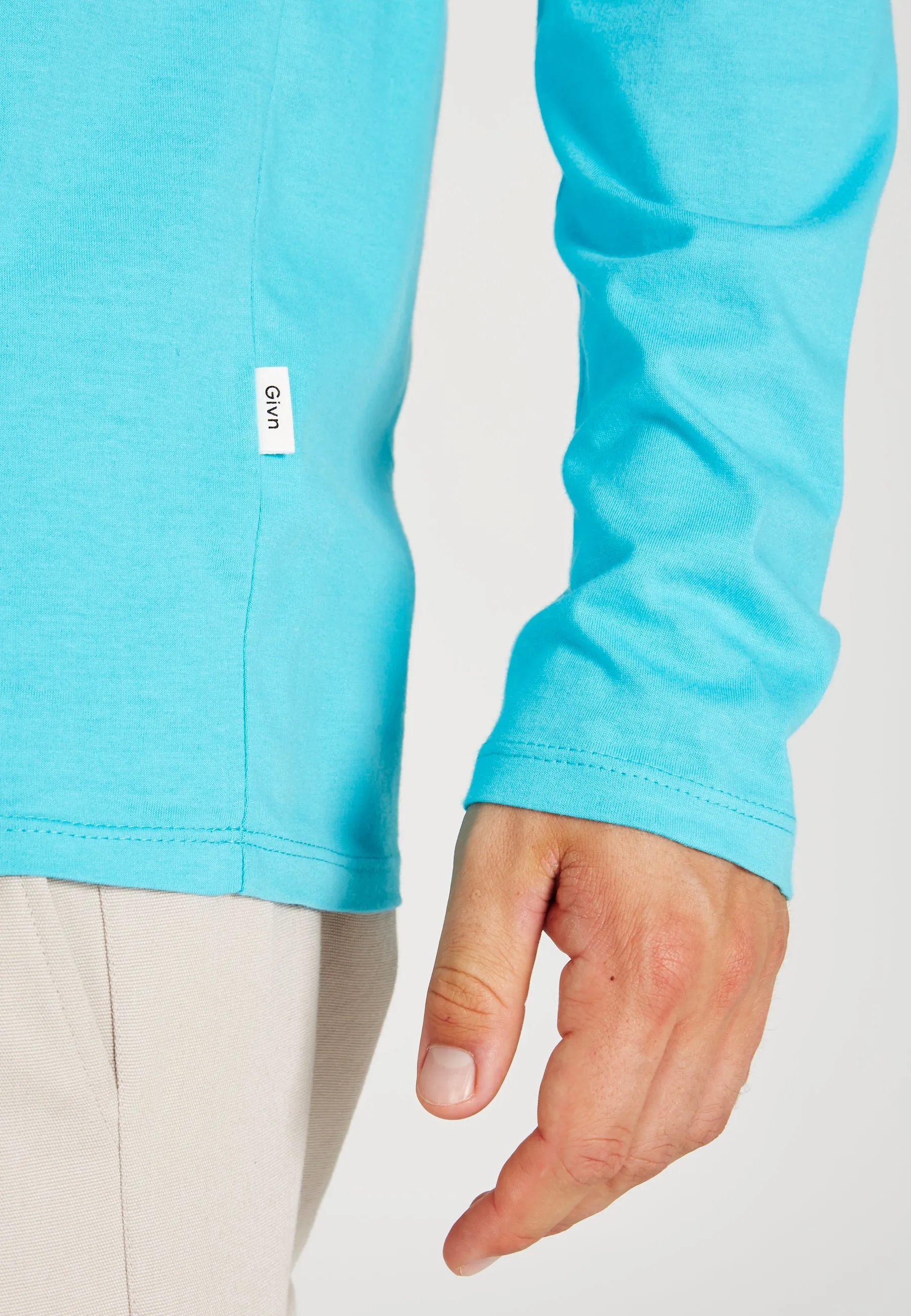 Organic Cotton Longsleeve REUBEN - Scuba Blue Givn Berlin