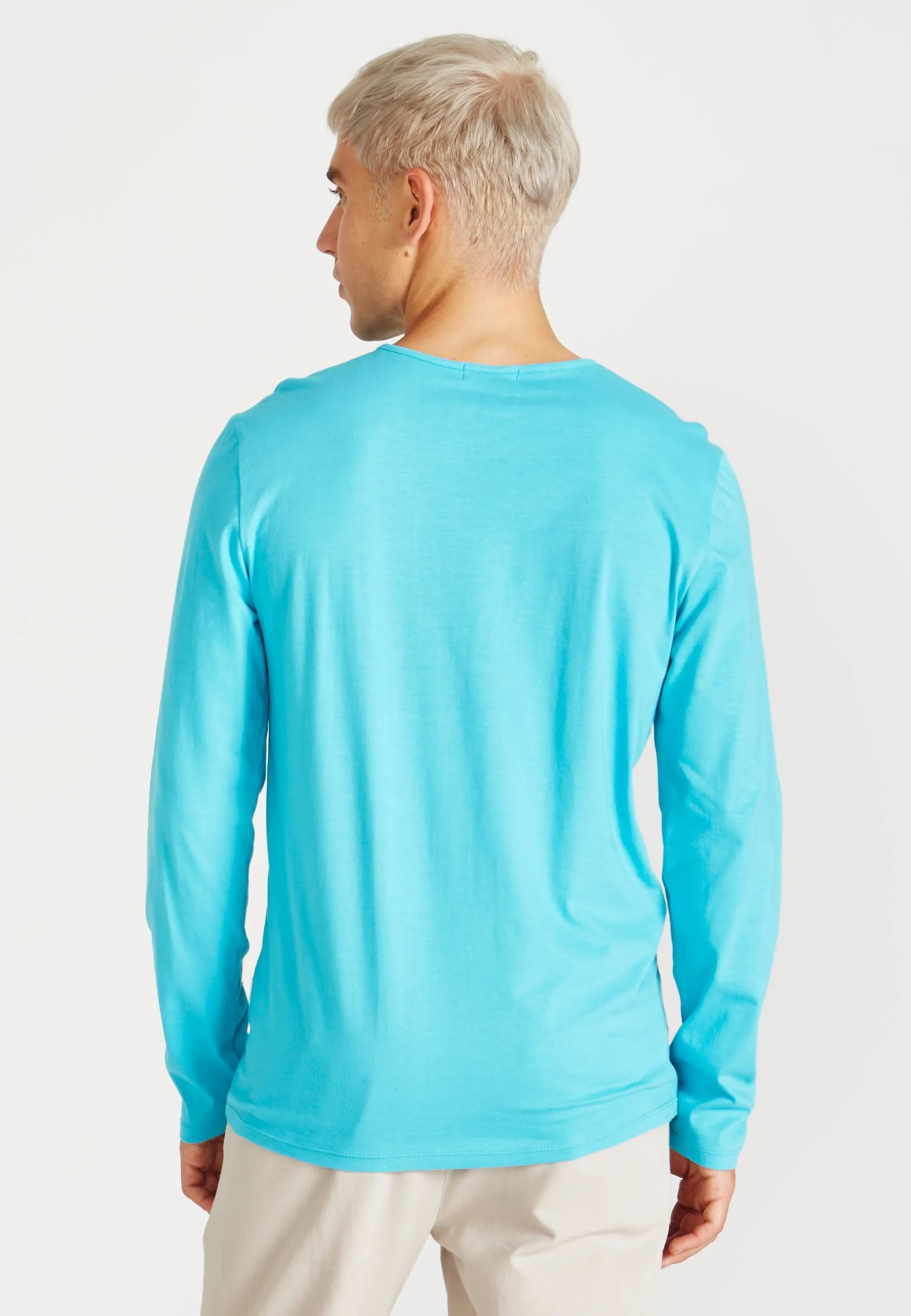 Organic Cotton Longsleeve REUBEN - Scuba Blue Givn Berlin