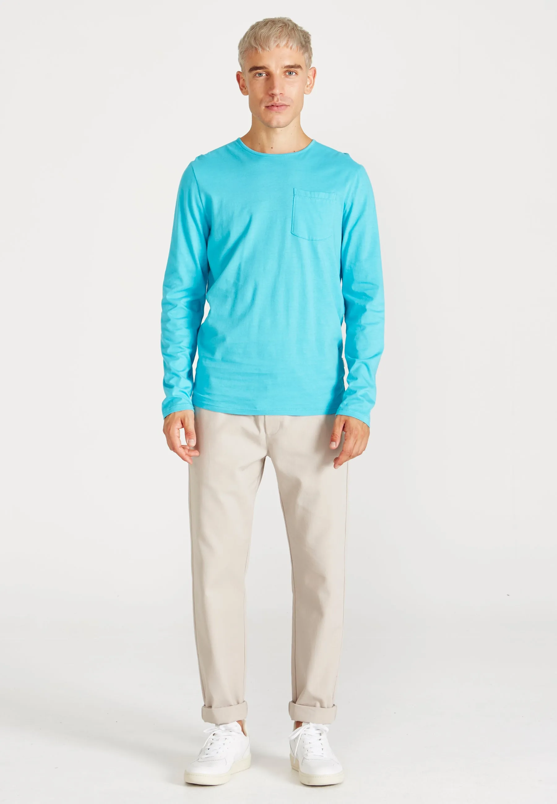 Organic Cotton Longsleeve REUBEN - Scuba Blue Givn Berlin