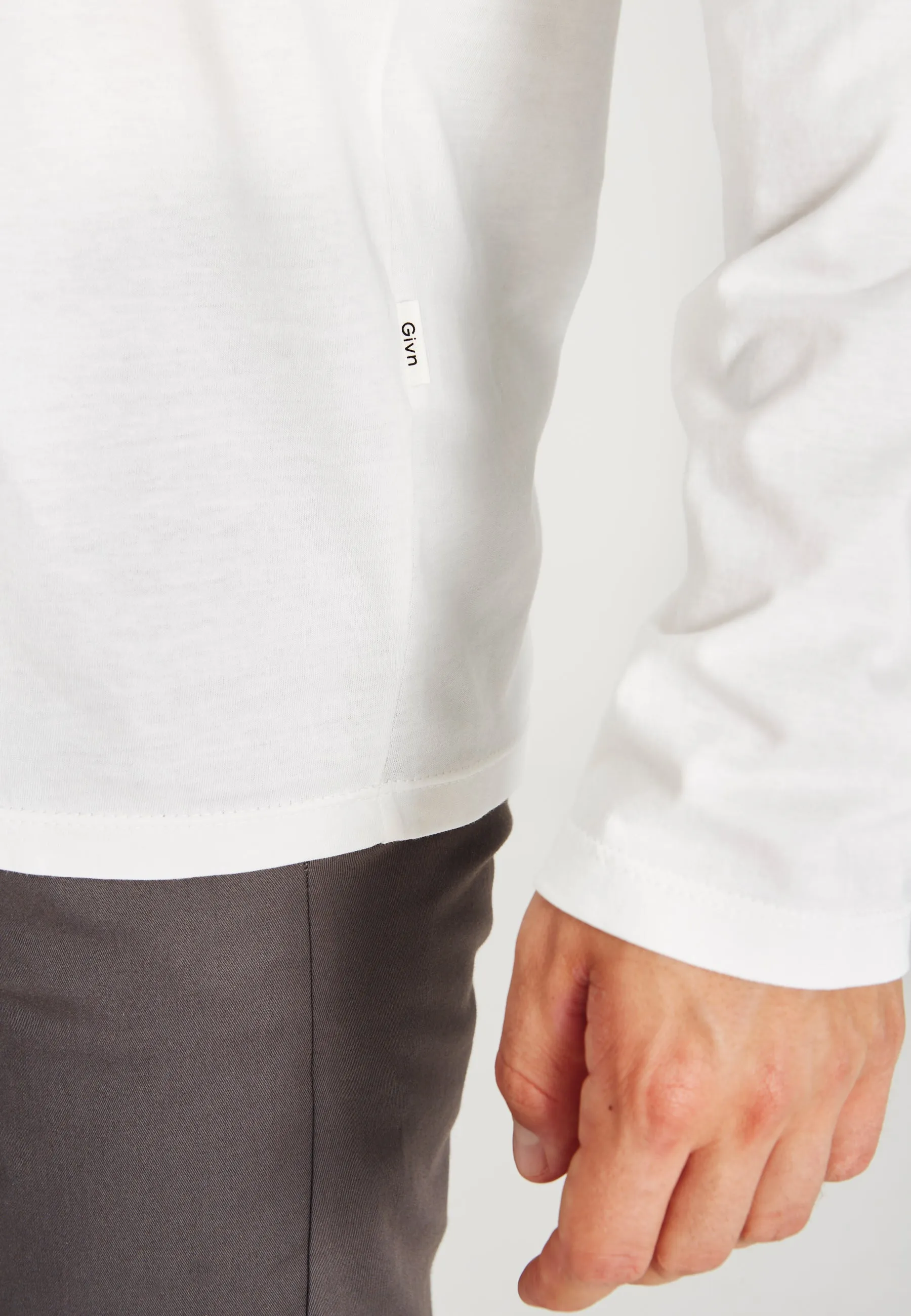 Organic Cotton Longsleeve REUBEN - White Givn Berlin