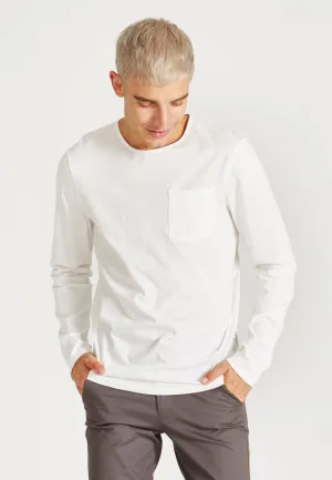 Organic Cotton Longsleeve REUBEN - White Givn Berlin