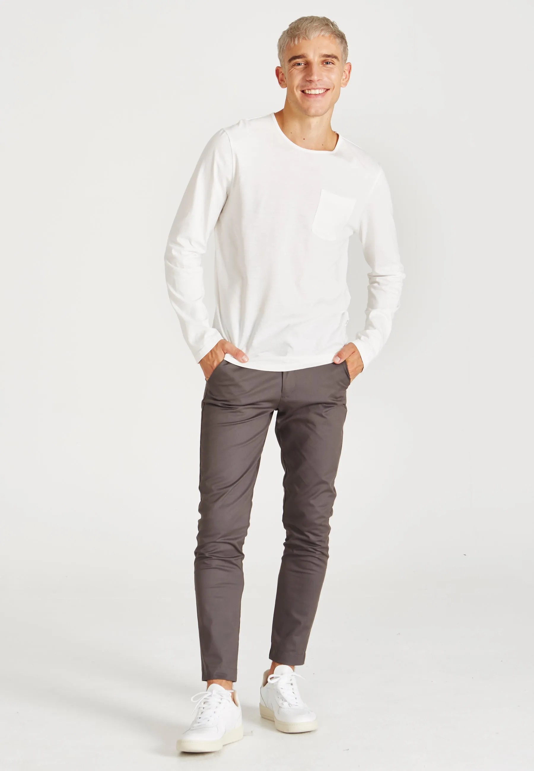 Organic Cotton Longsleeve REUBEN - White Givn Berlin