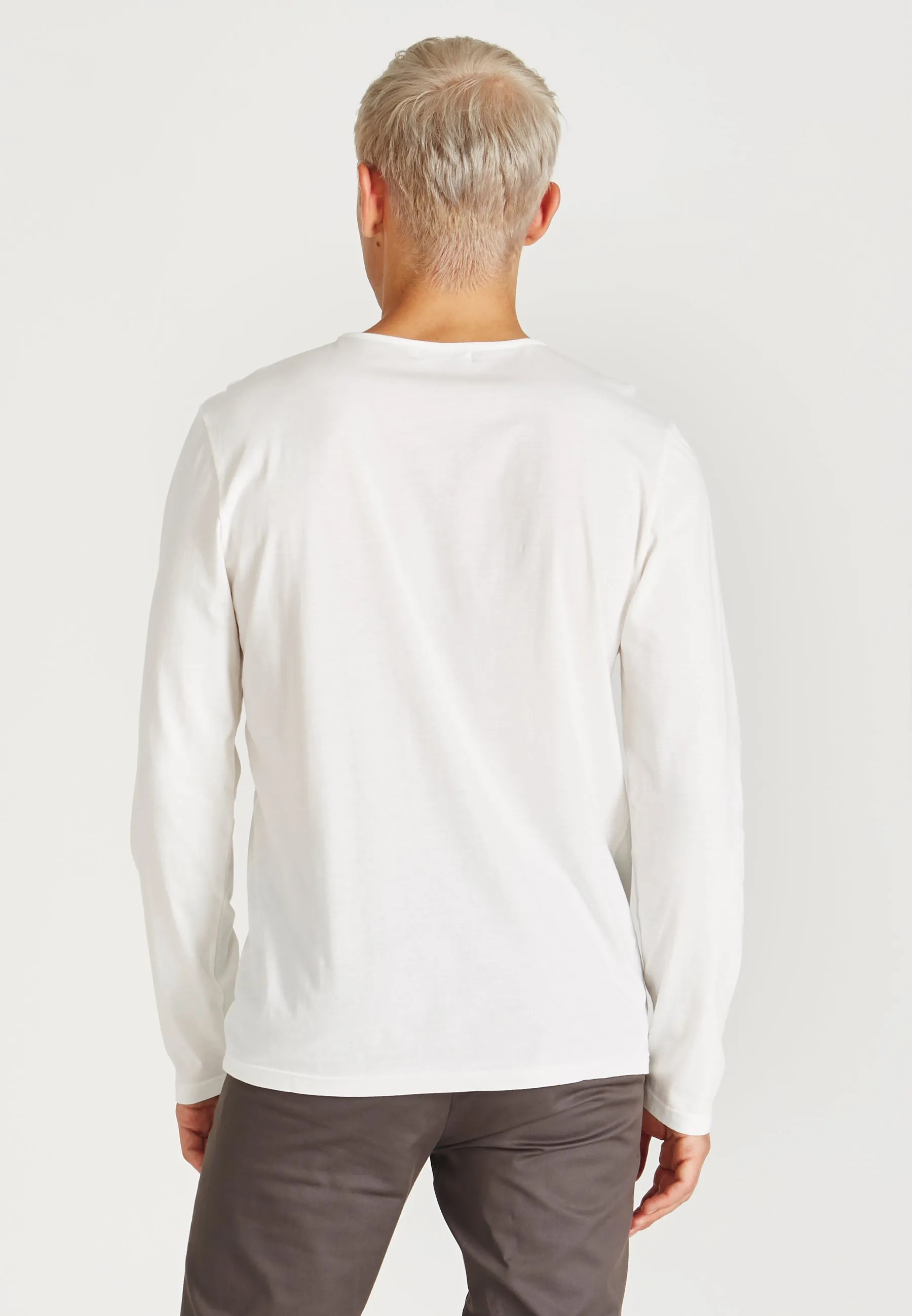 Organic Cotton Longsleeve REUBEN - White Givn Berlin