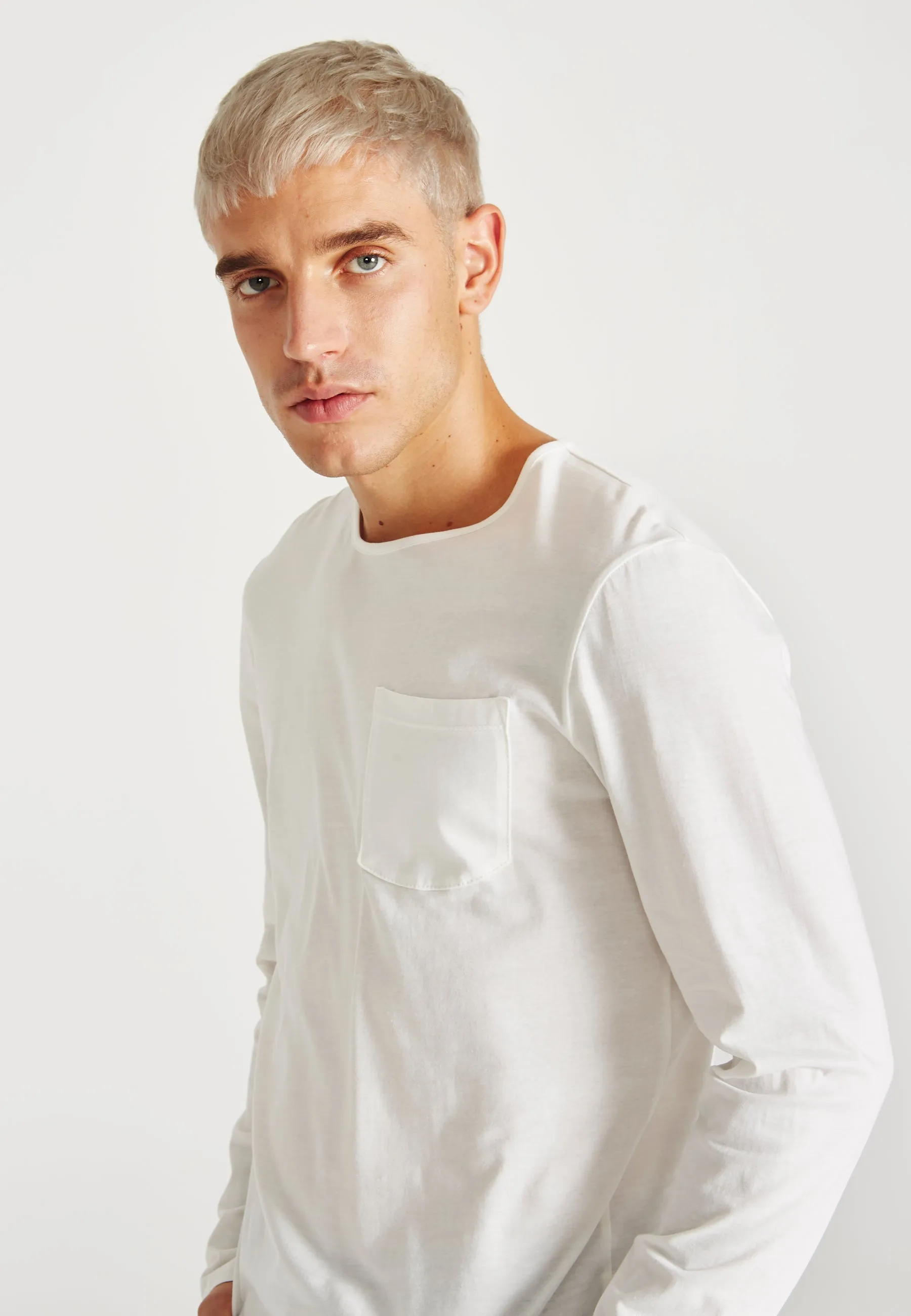 Organic Cotton Longsleeve REUBEN - White Givn Berlin