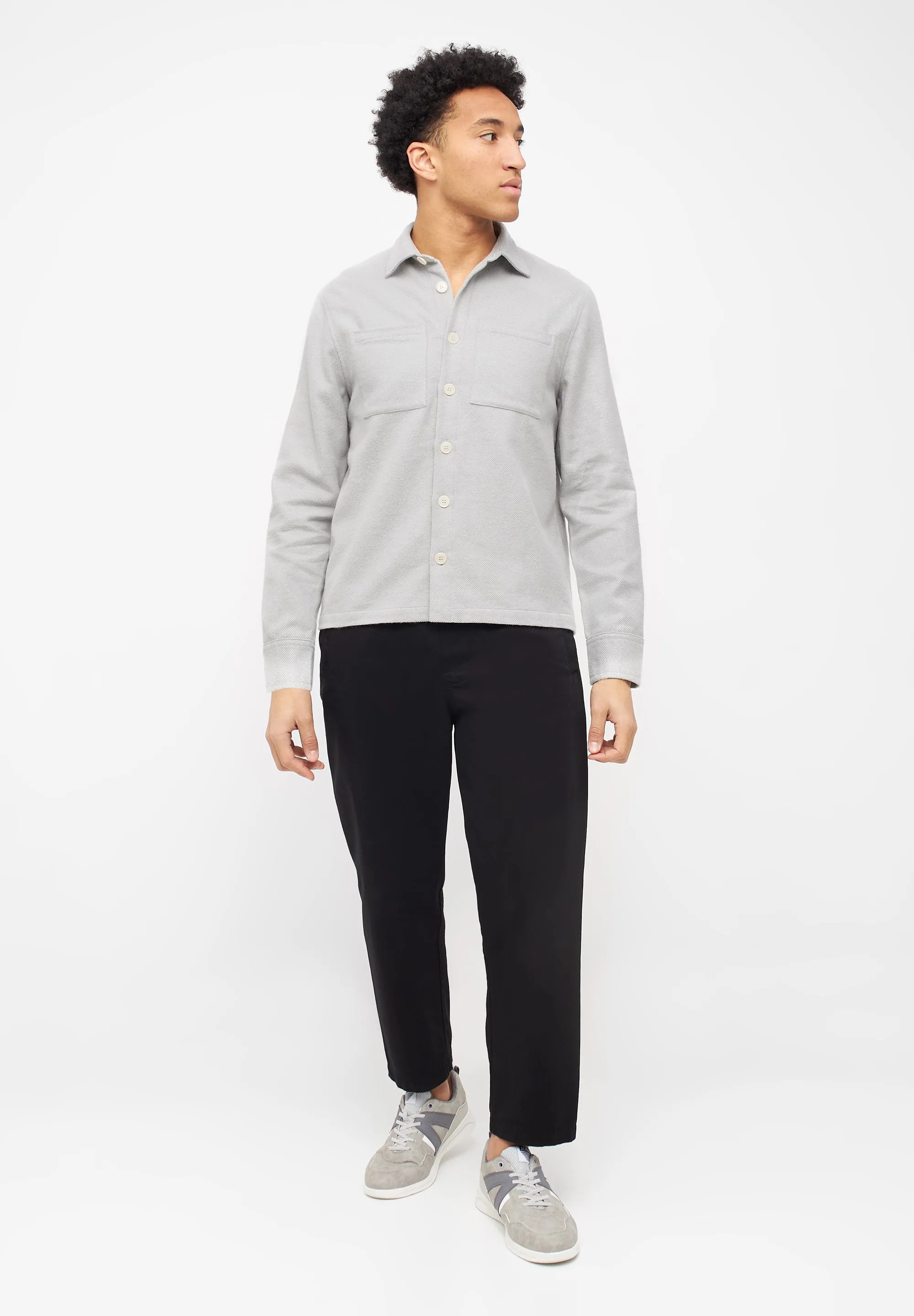Organic Cotton Overshirt CRAIG - Light Grey Givn Berlin