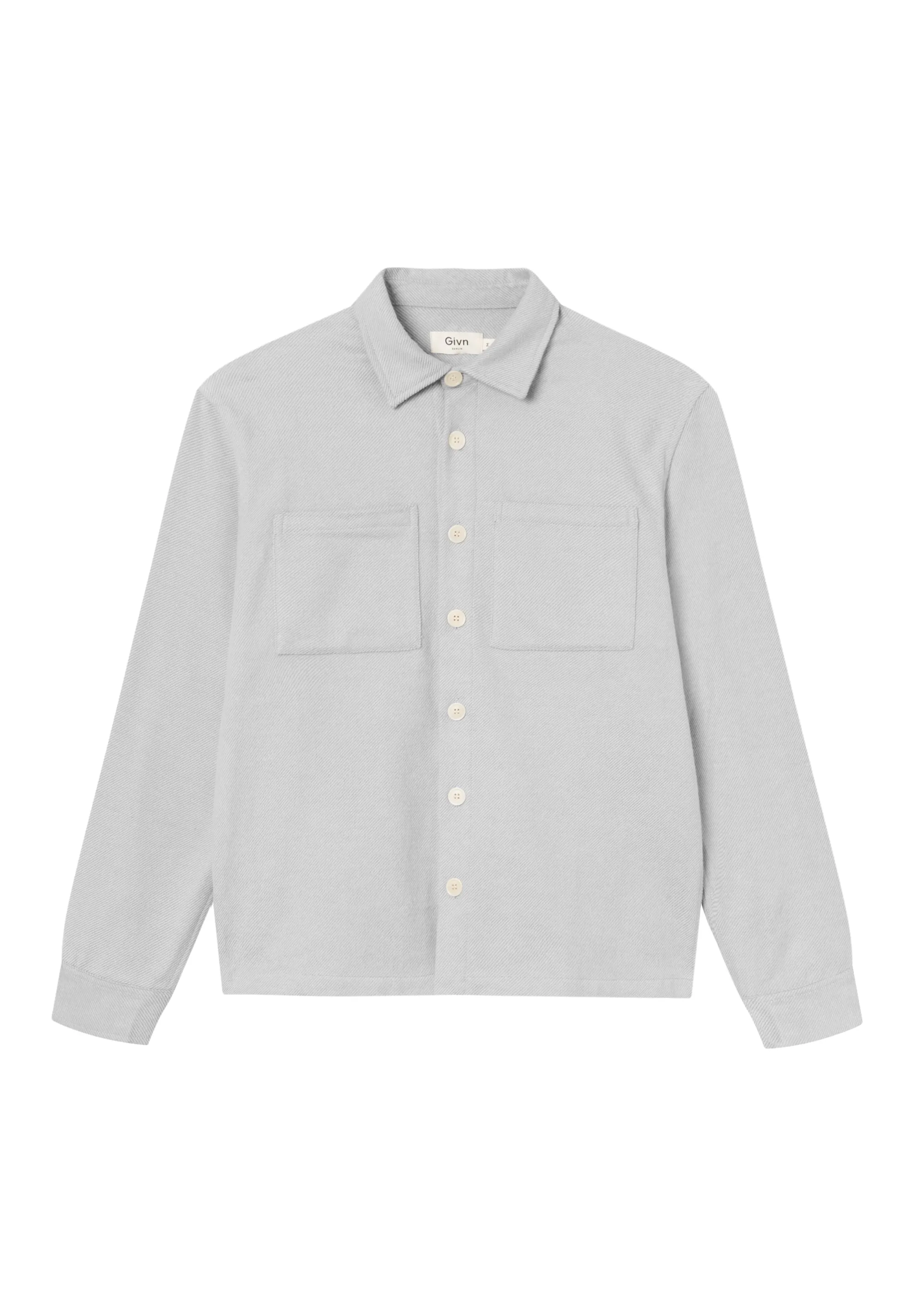 Organic Cotton Overshirt CRAIG - Light Grey Givn Berlin