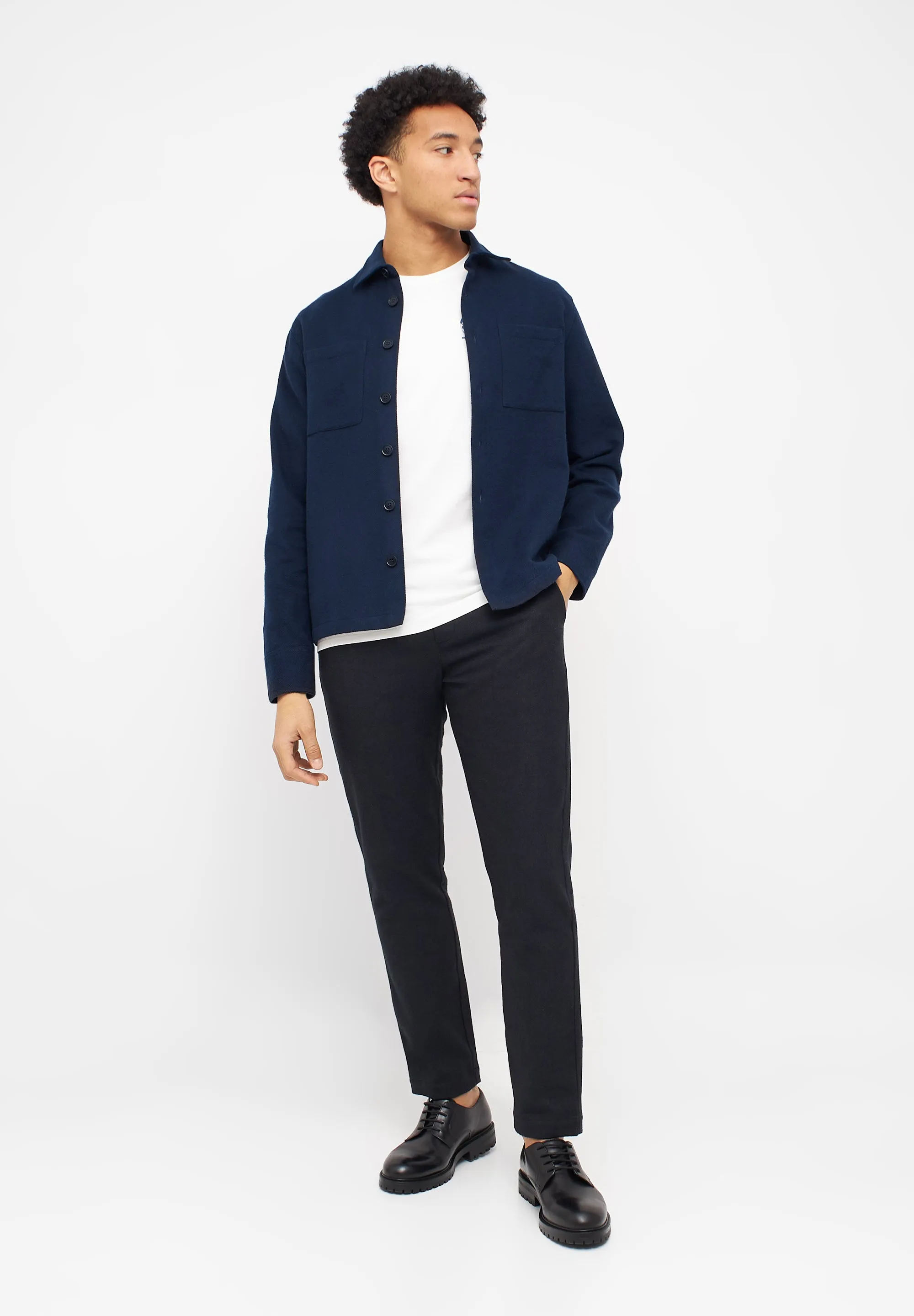 Organic Cotton Overshirt CRAIG - Midnight Blue Givn Berlin