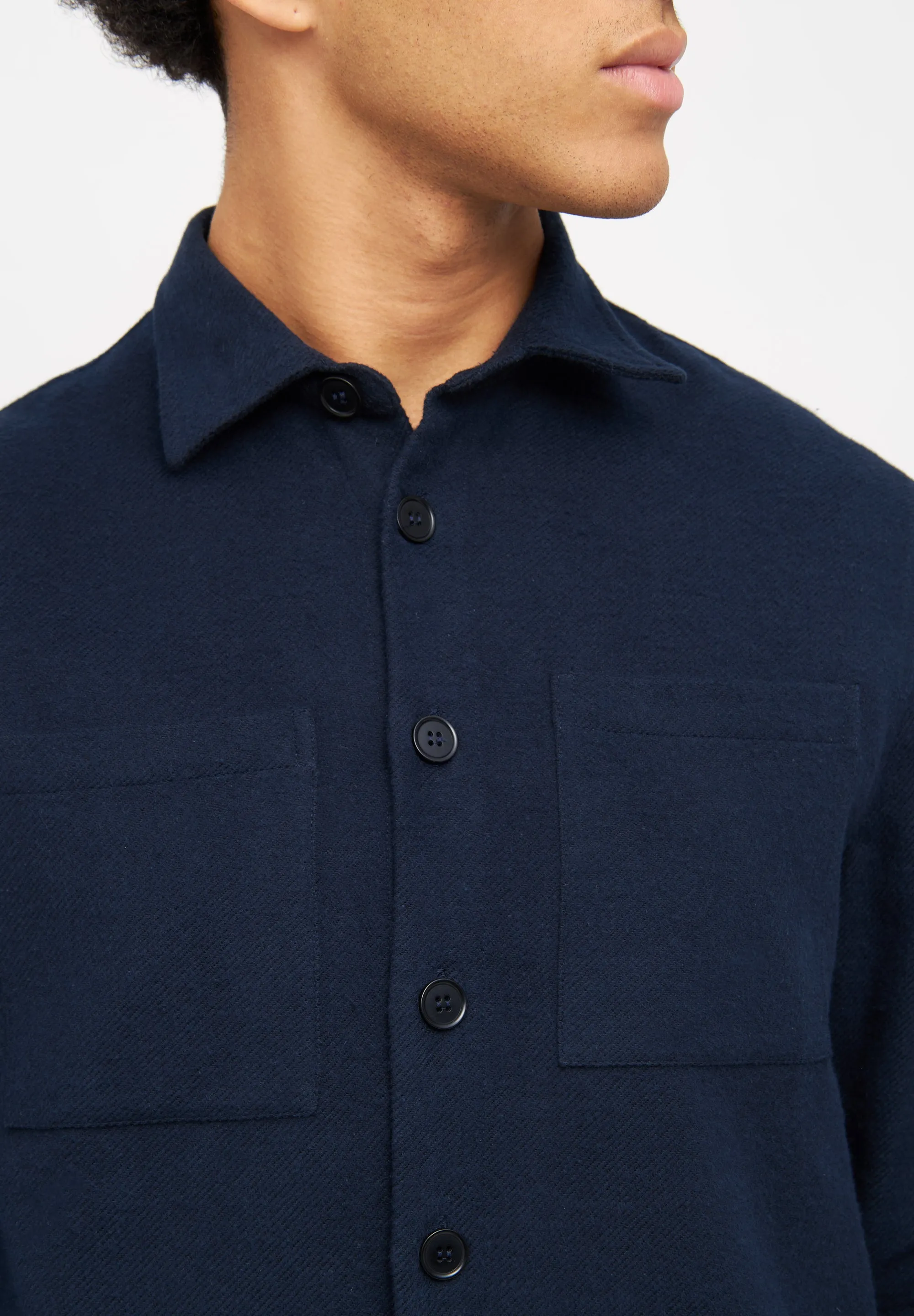 Organic Cotton Overshirt CRAIG - Midnight Blue Givn Berlin