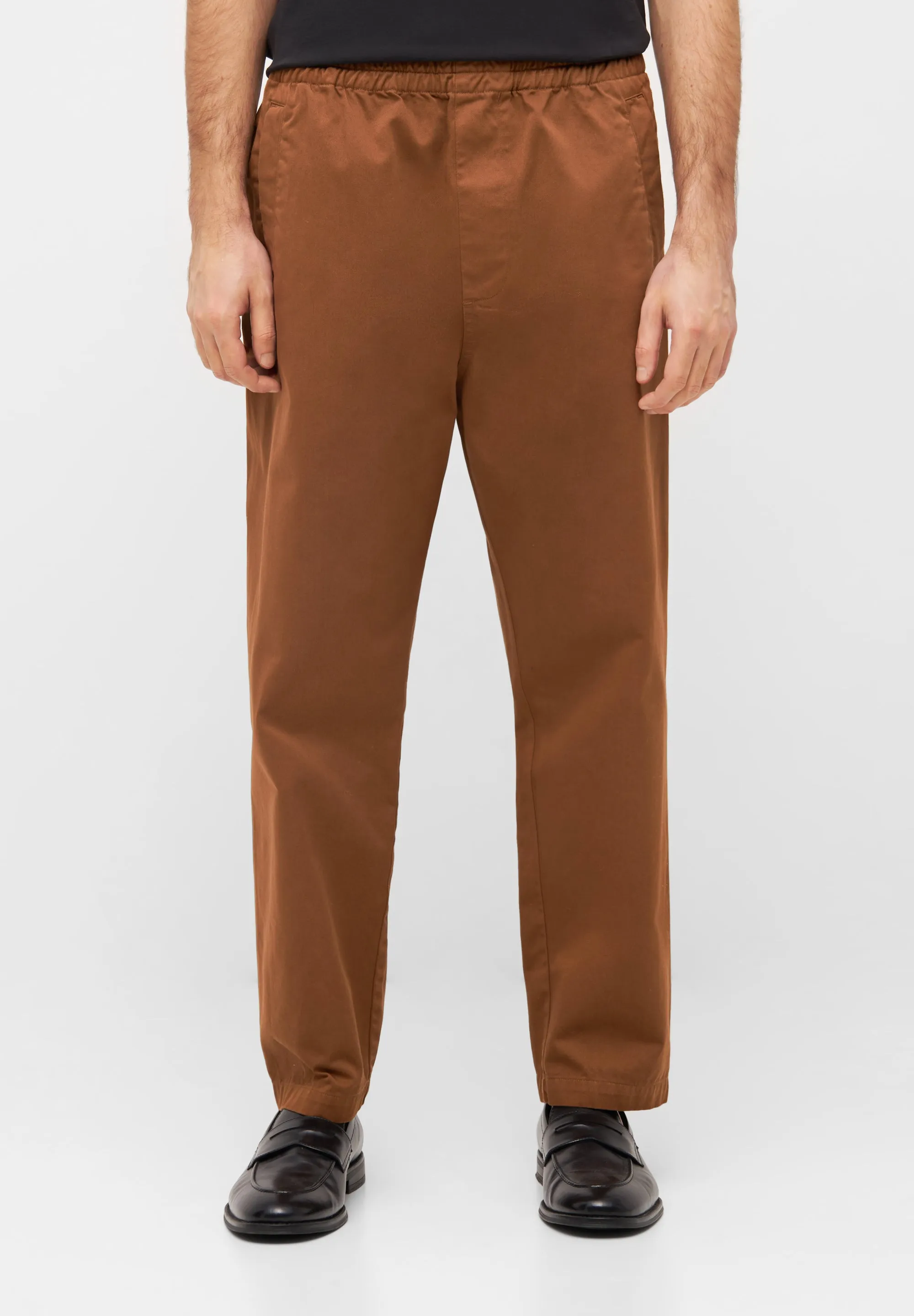 Organic Cotton Pants DANIEL - Caramel Brown Givn Berlin