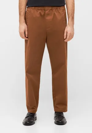 Organic Cotton Pants DANIEL - Caramel Brown Givn Berlin