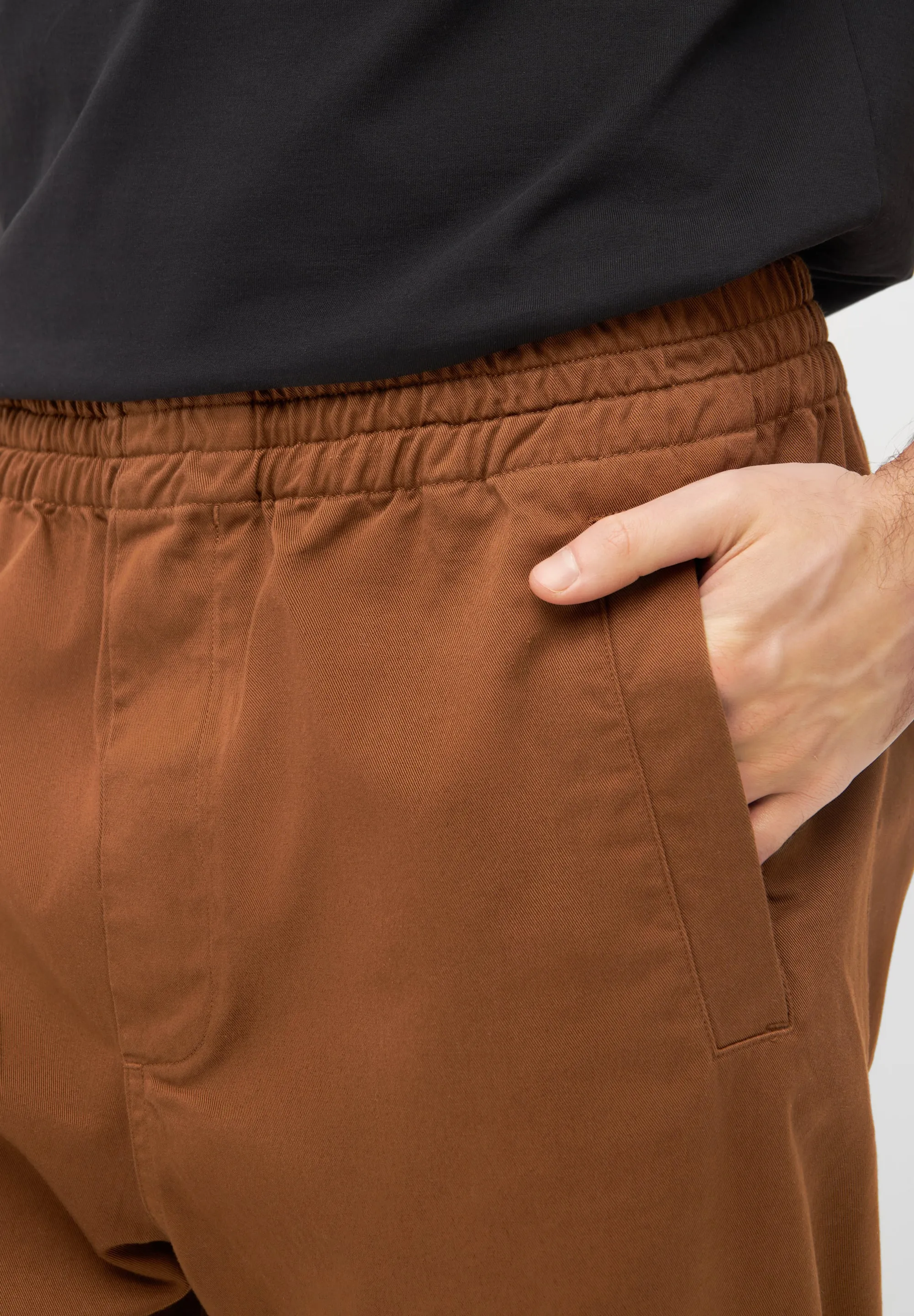 Organic Cotton Pants DANIEL - Caramel Brown Givn Berlin