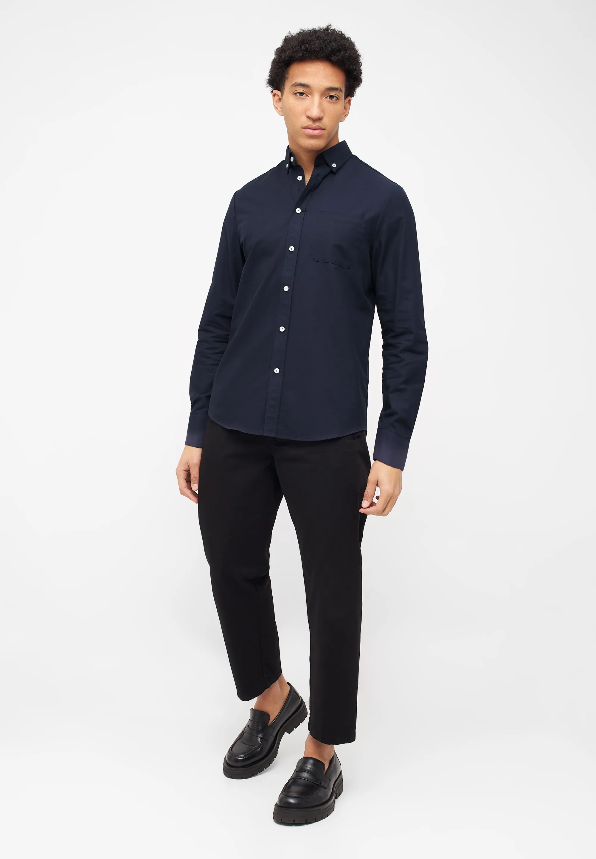 Organic Cotton Shirt BENNET - Midnight Blue Givn Berlin