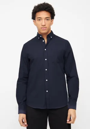 Organic Cotton Shirt BENNET - Midnight Blue Givn Berlin