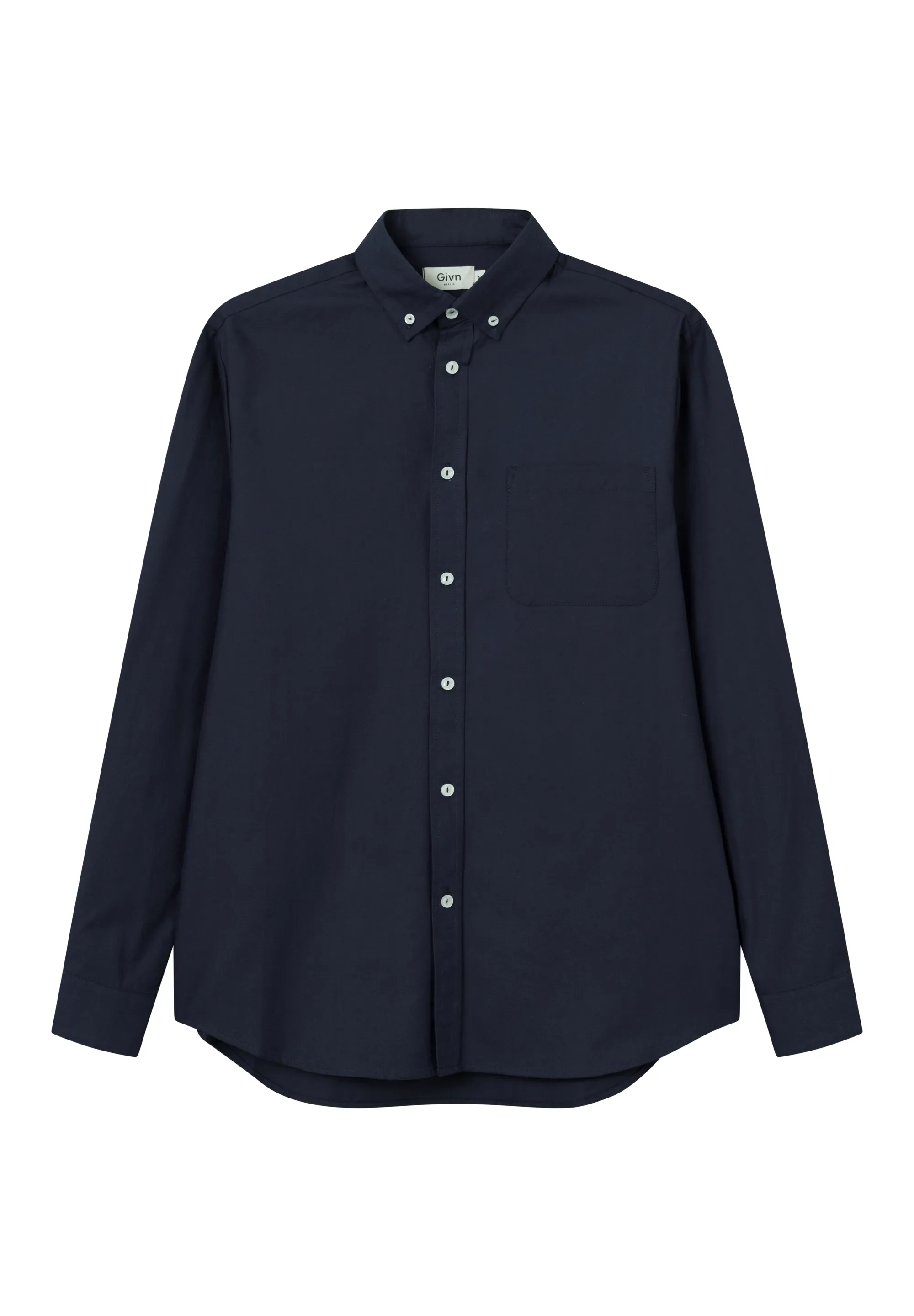 Organic Cotton Shirt BENNET - Midnight Blue Givn Berlin