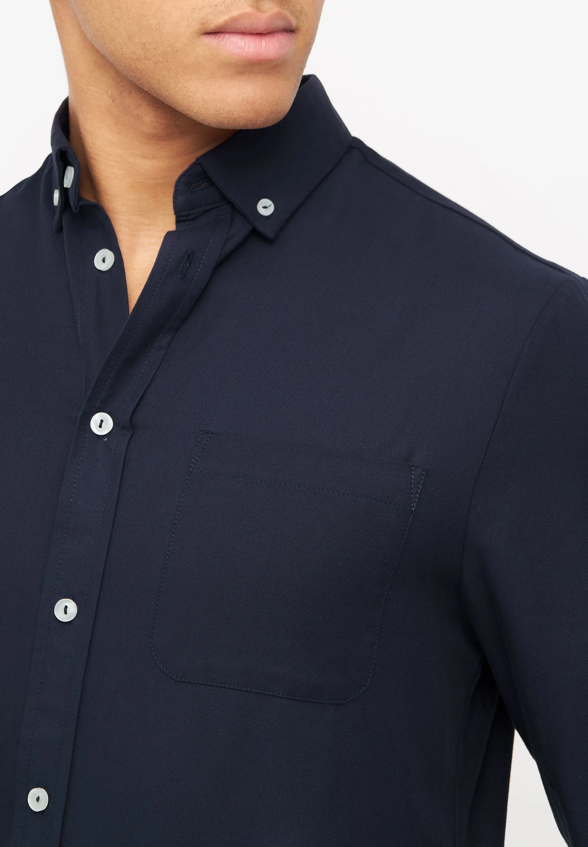 Organic Cotton Shirt BENNET - Midnight Blue Givn Berlin