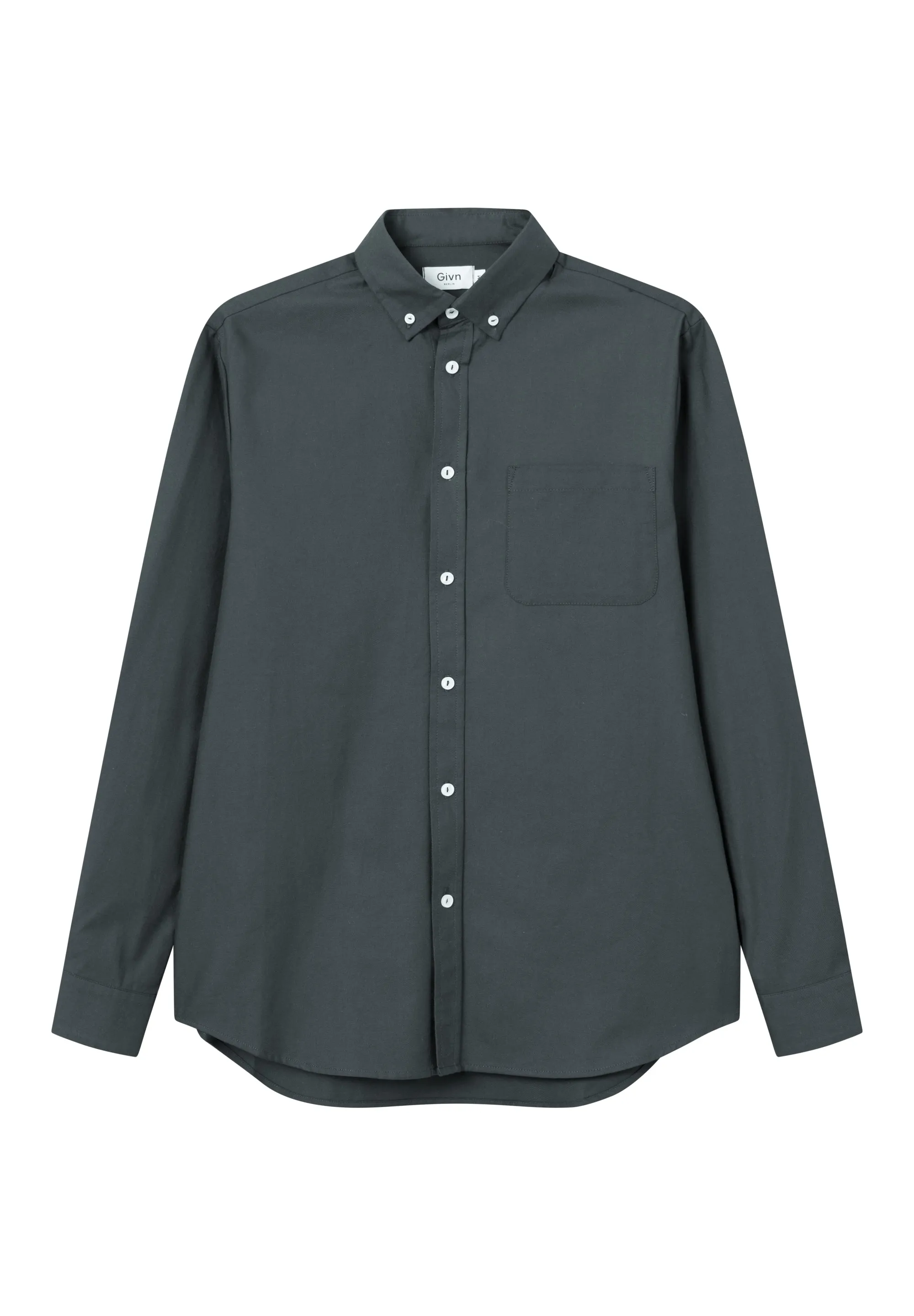 Organic cotton shirt BENNET - Pine green Givn Berlin