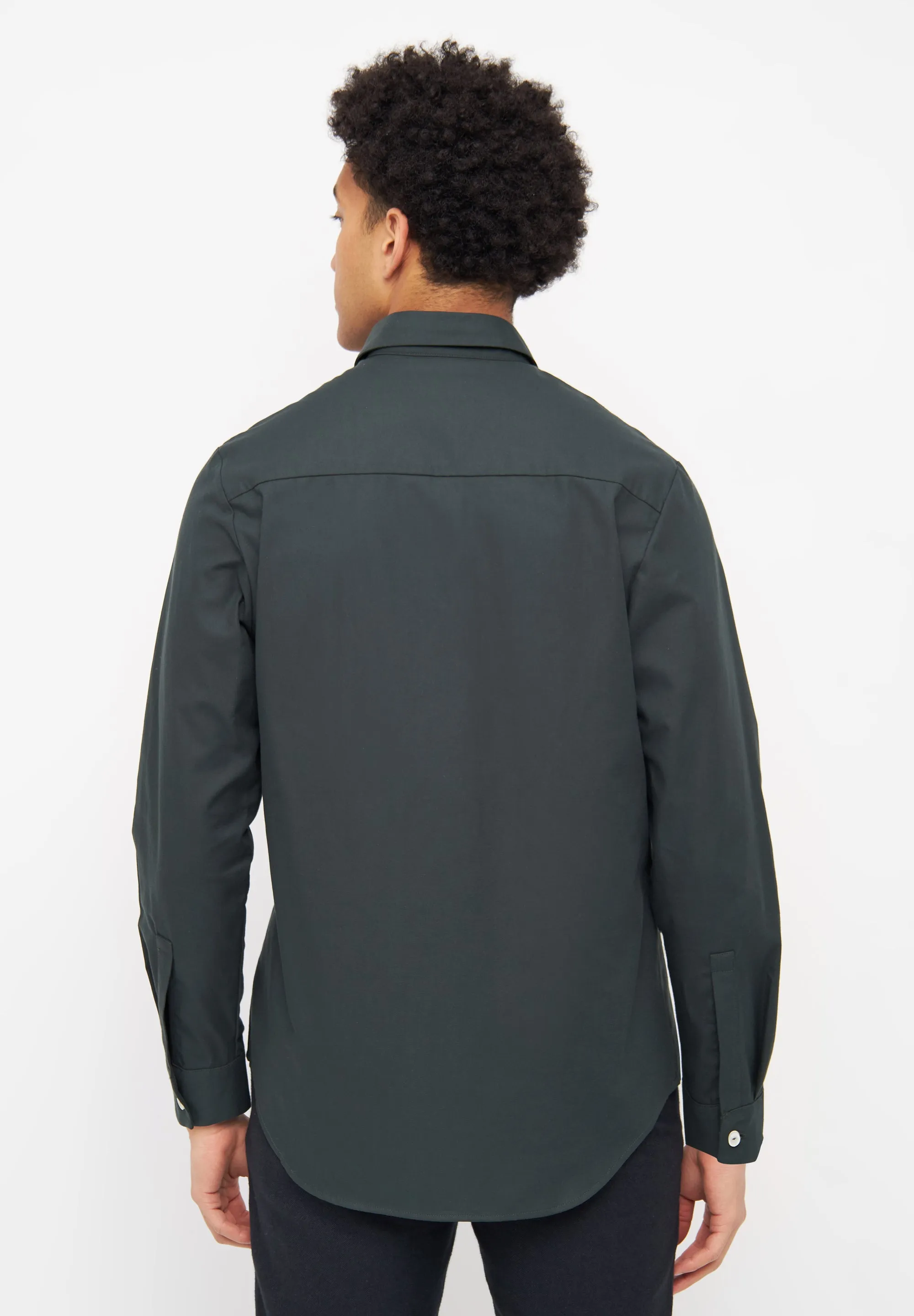 Organic cotton shirt BENNET - Pine green Givn Berlin