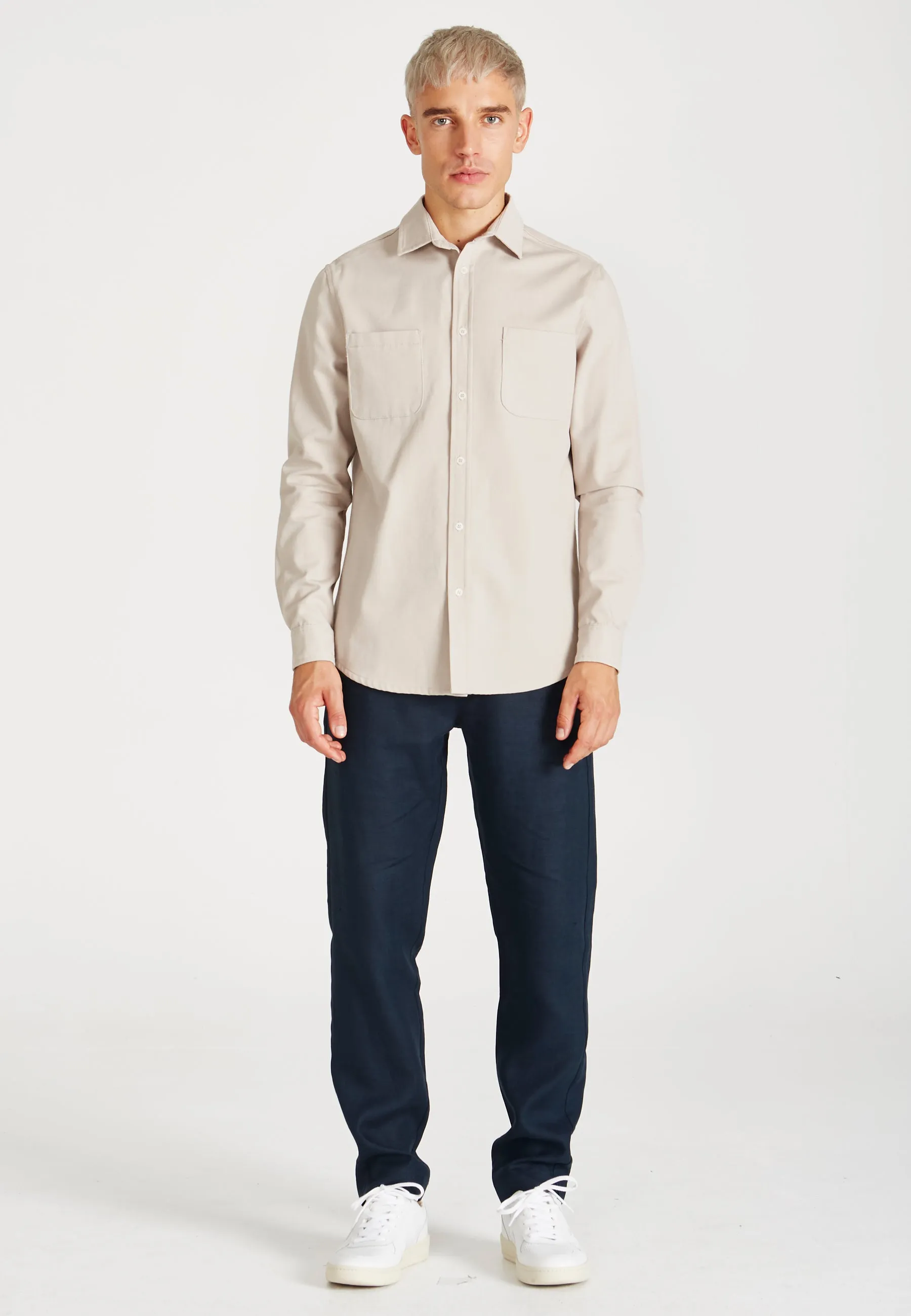 Organic cotton shirt OLIVER - Beige Givn Berlin