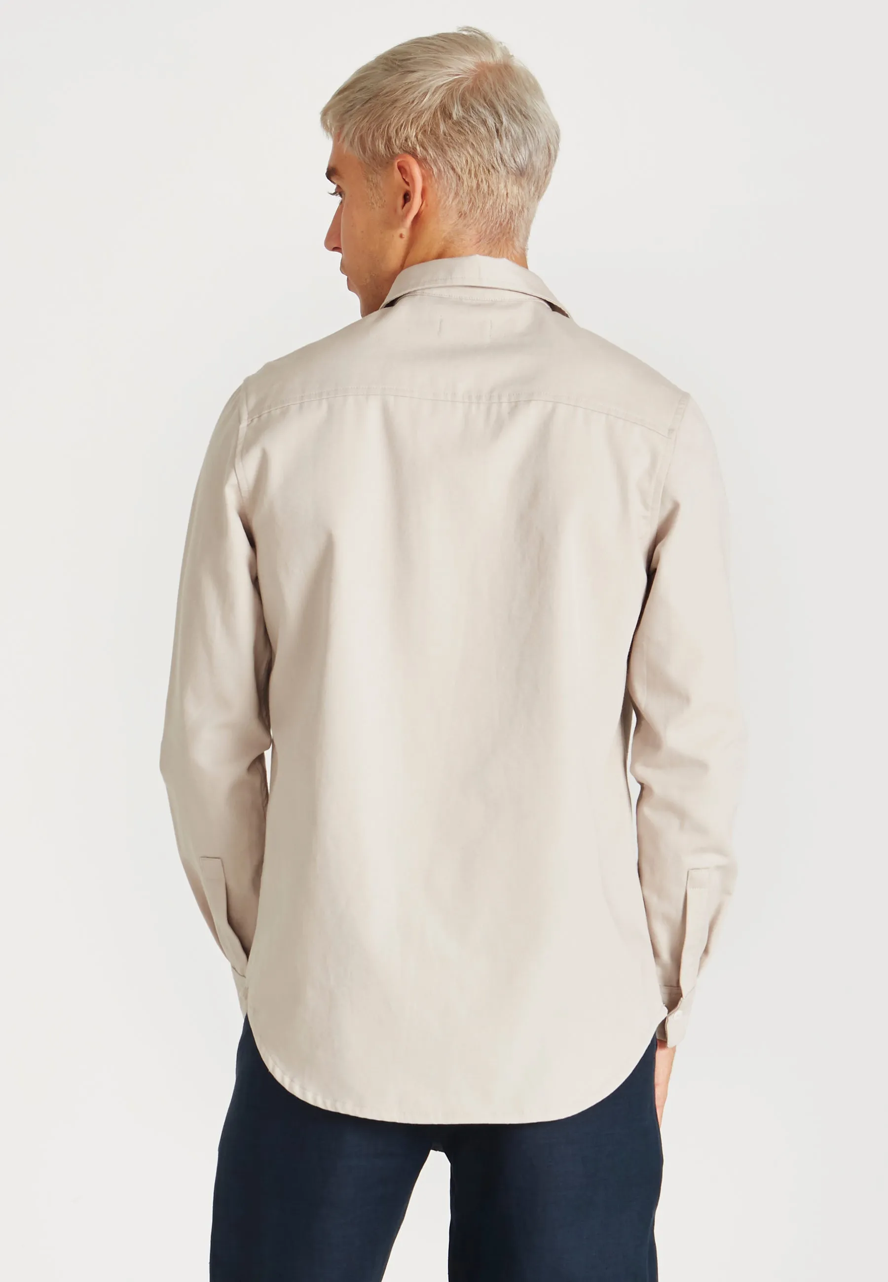 Organic cotton shirt OLIVER - Beige Givn Berlin