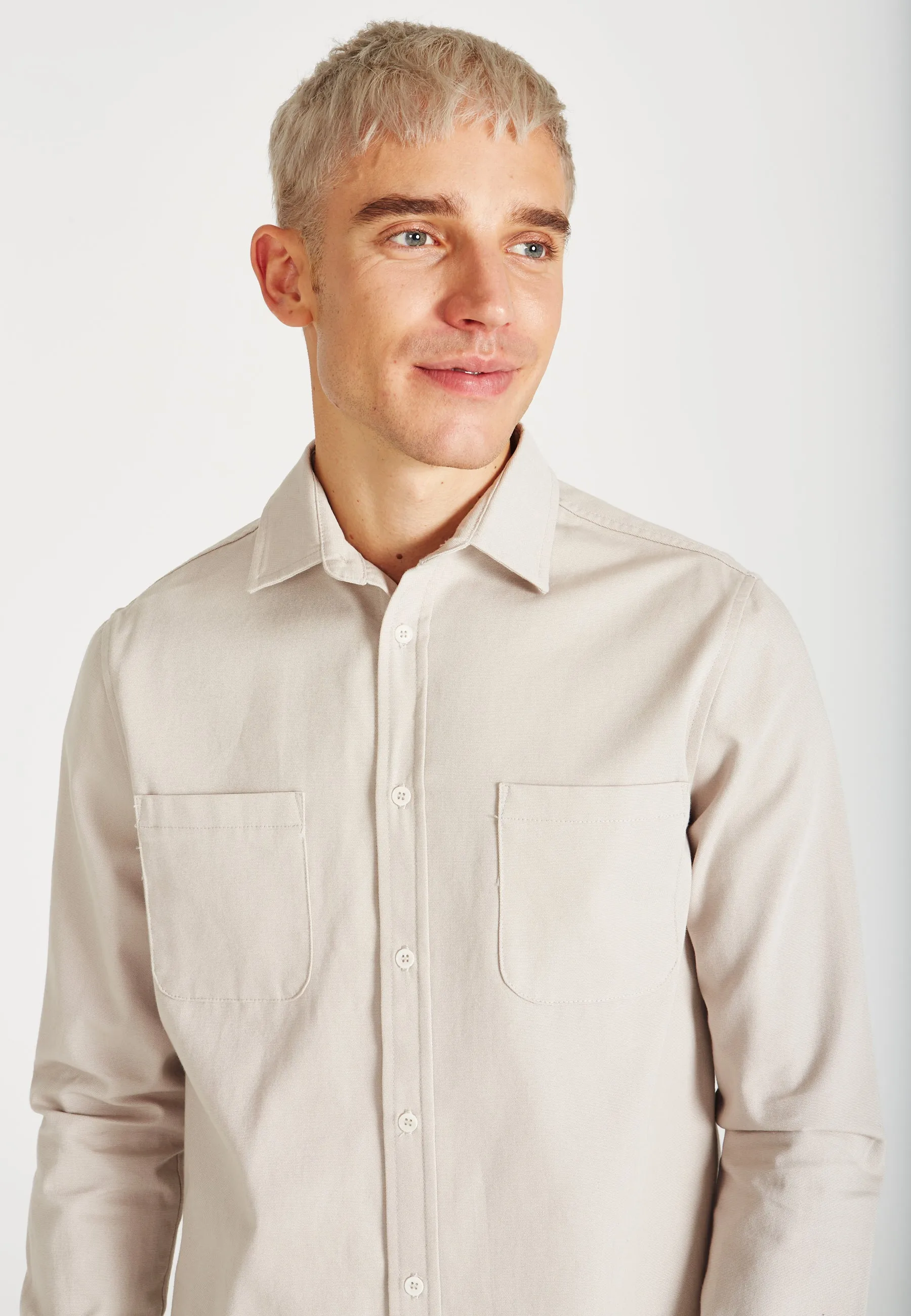 Organic cotton shirt OLIVER - Beige Givn Berlin