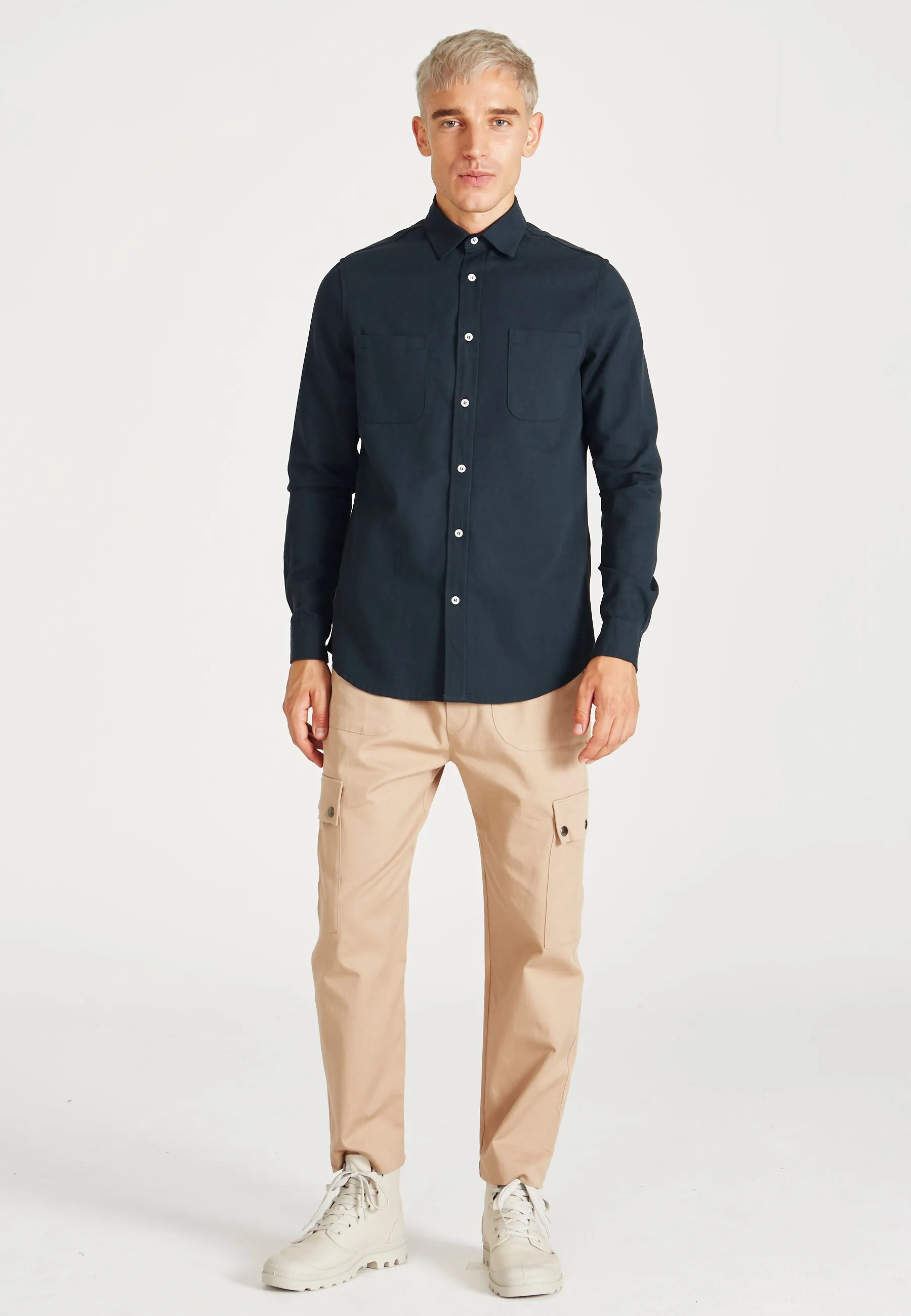 Organic cotton shirt OLIVER - Dark Blue Givn Berlin