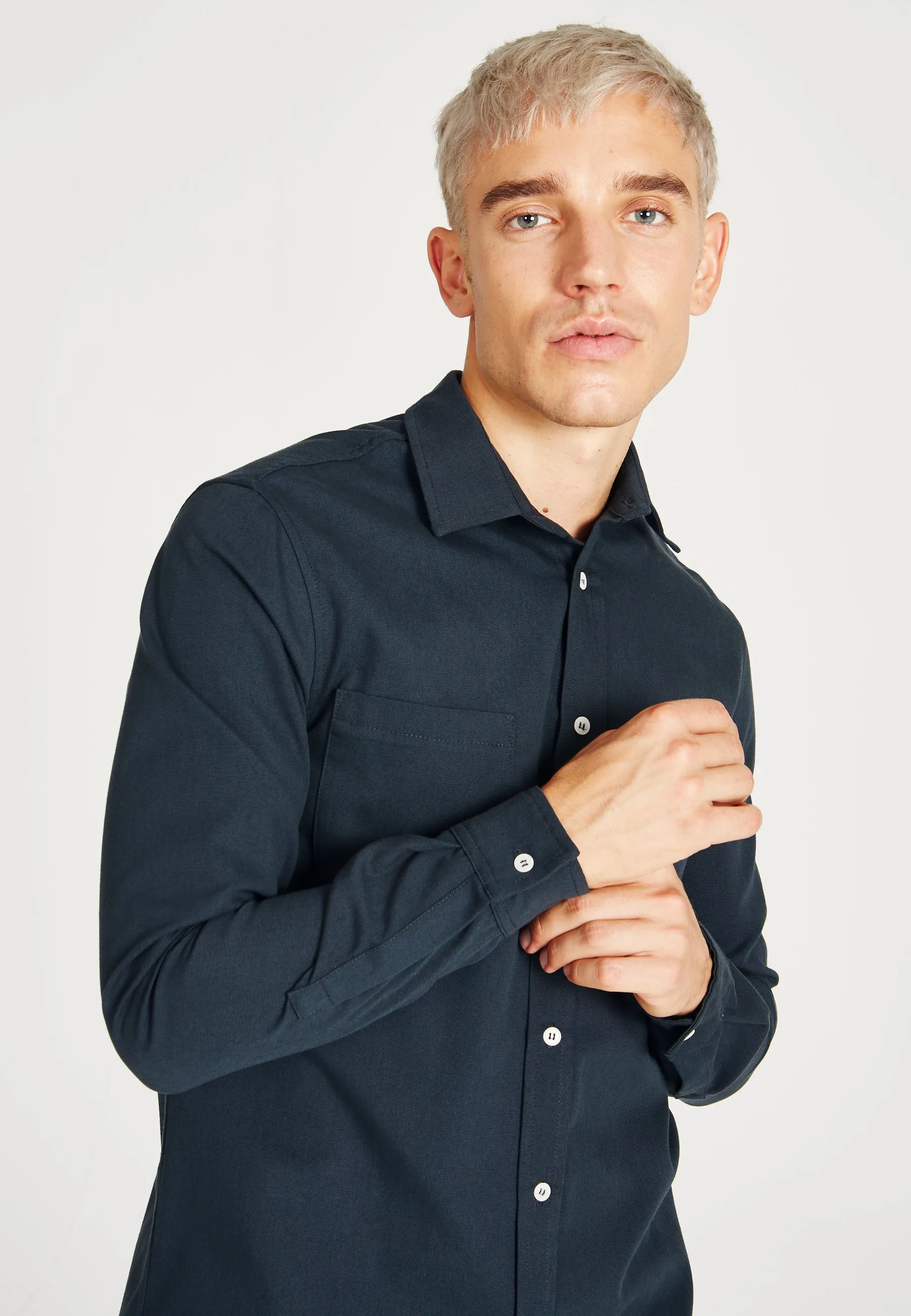 Organic cotton shirt OLIVER - Dark Blue Givn Berlin
