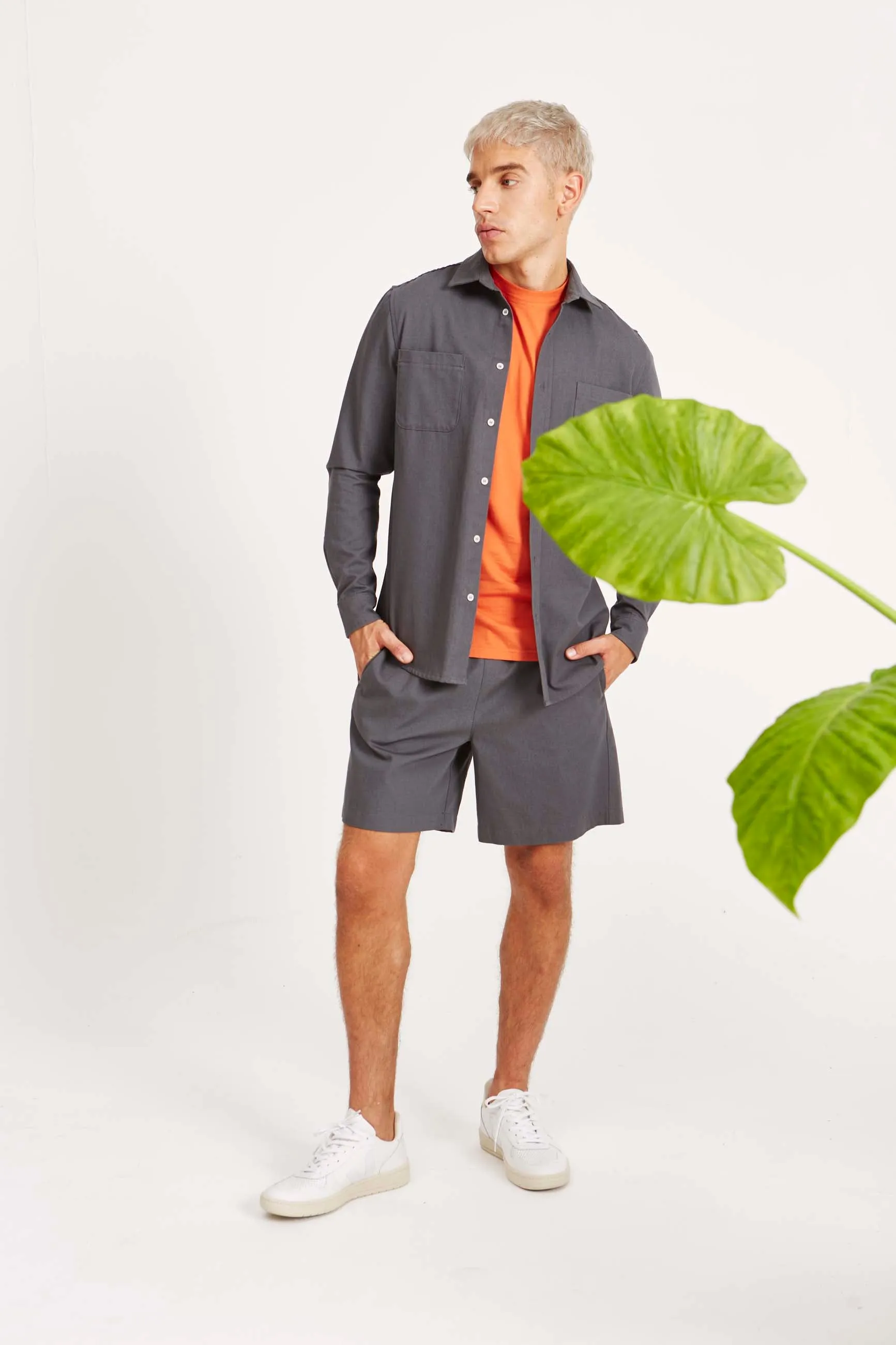 Organic cotton shirt OLIVER - Grey Givn Berlin