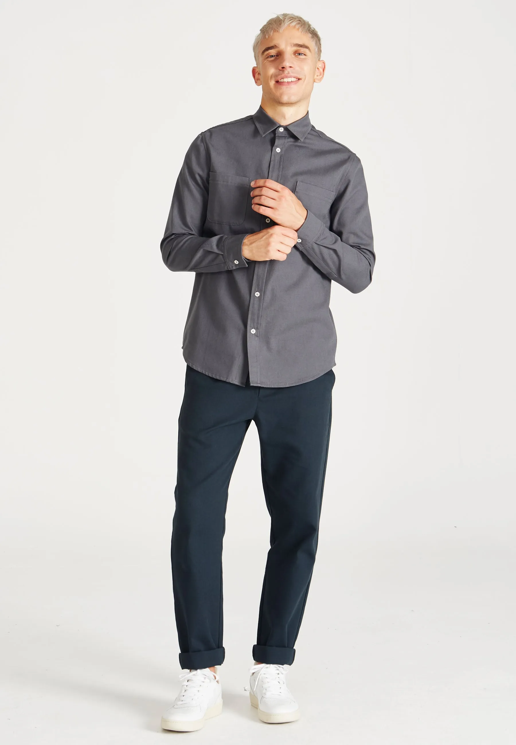 Organic cotton shirt OLIVER - Grey Givn Berlin