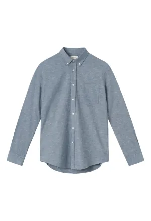 Organic Cotton Shirt RAMIN - Blue / White (Melange) Givn Berlin