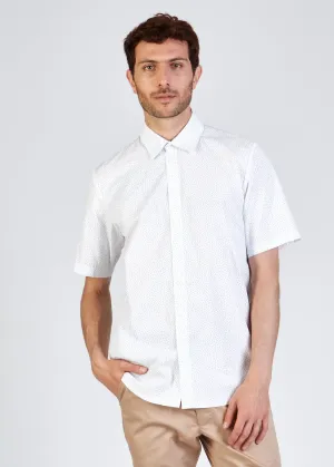Organic Cotton Short Sleeve Shirt DYLAN - White (Elements) Givn Berlin