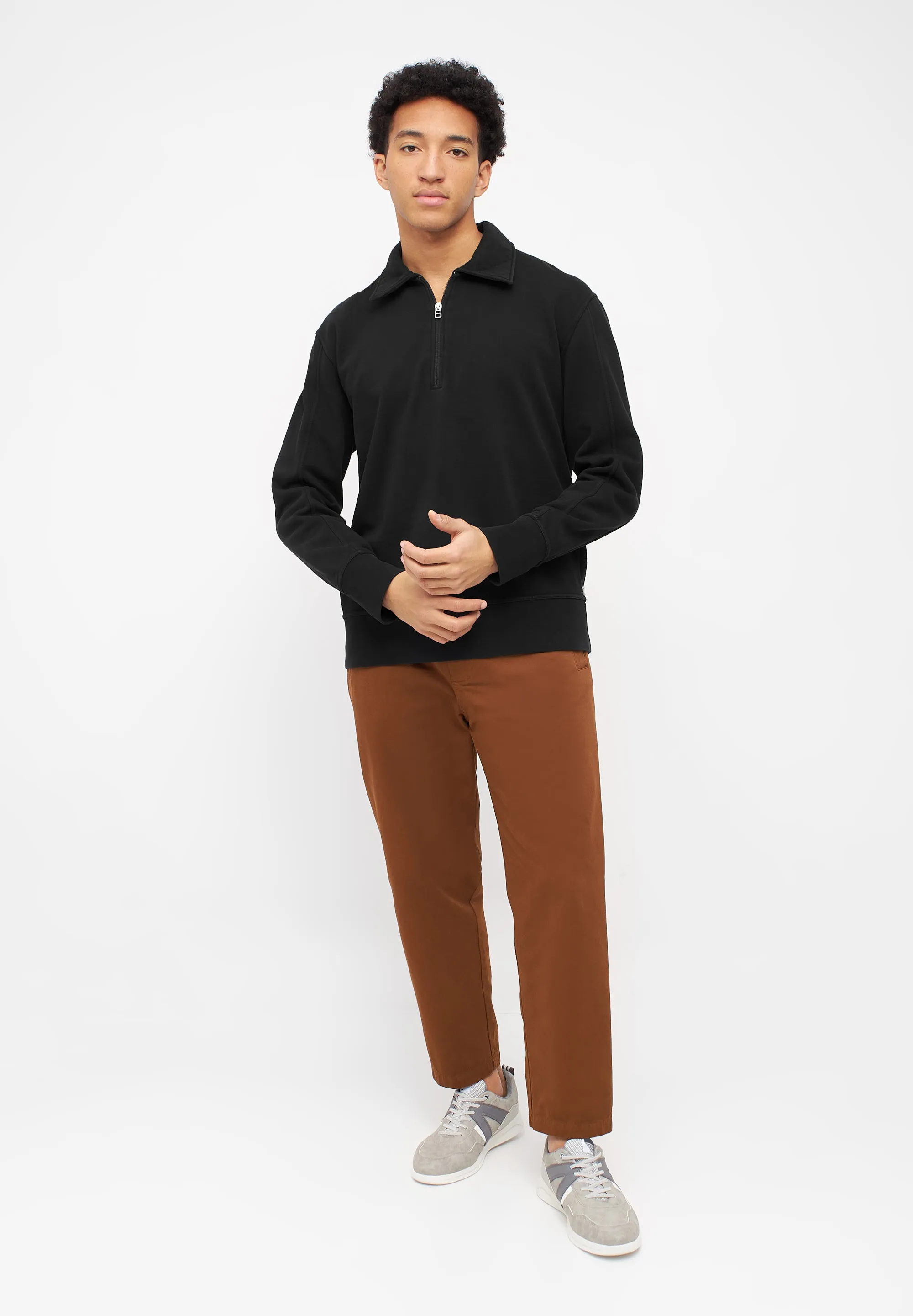 Organic Cotton Sweatshirt ALEC - Black Givn Berlin