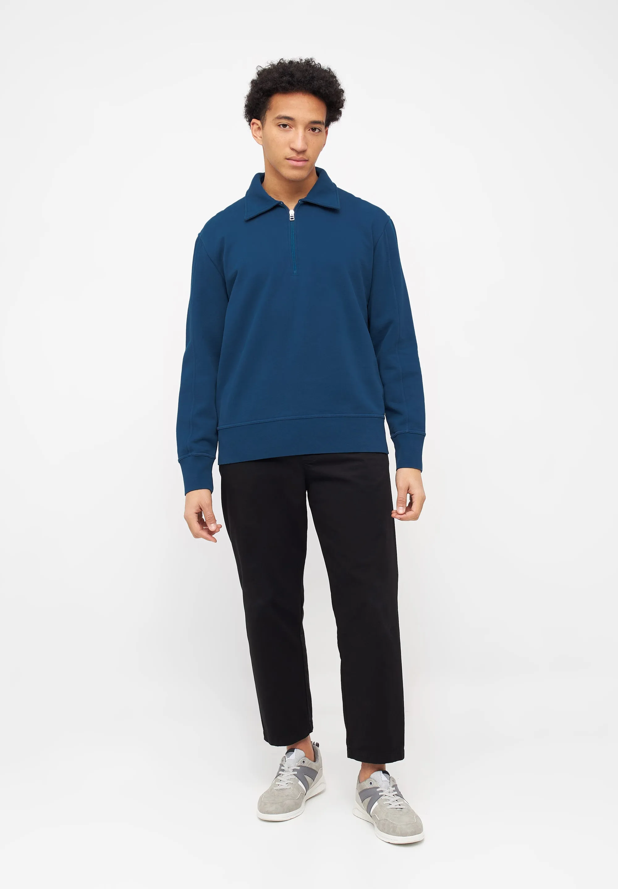 Organic Cotton Sweatshirt ALEC - Moroccan Blue Givn Berlin