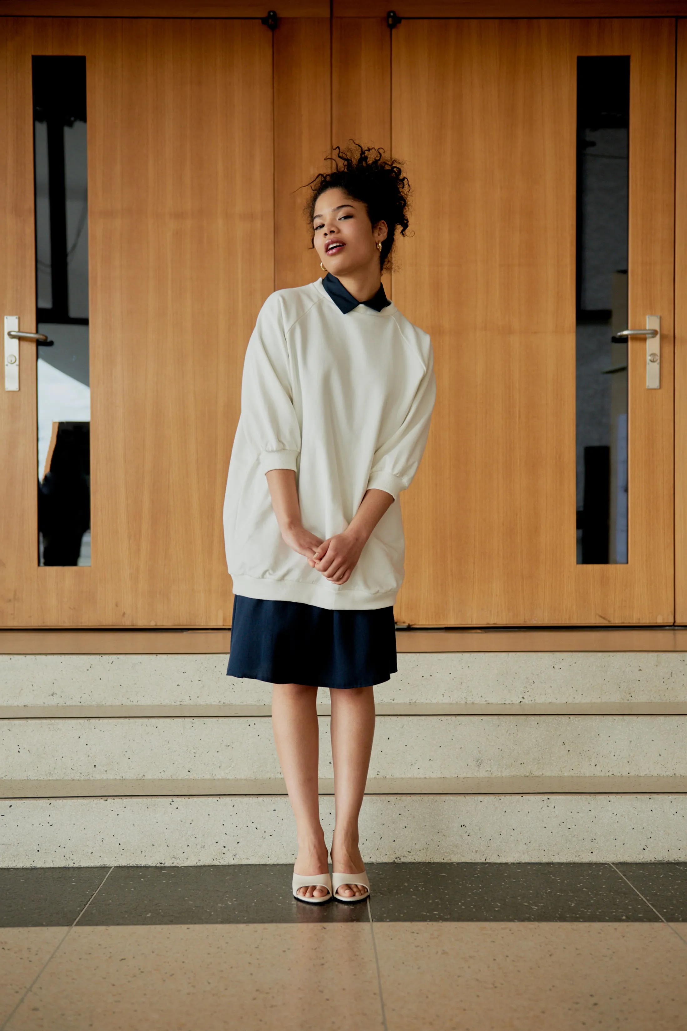 Organic Cotton Sweatshirt DARCY - White Givn Berlin