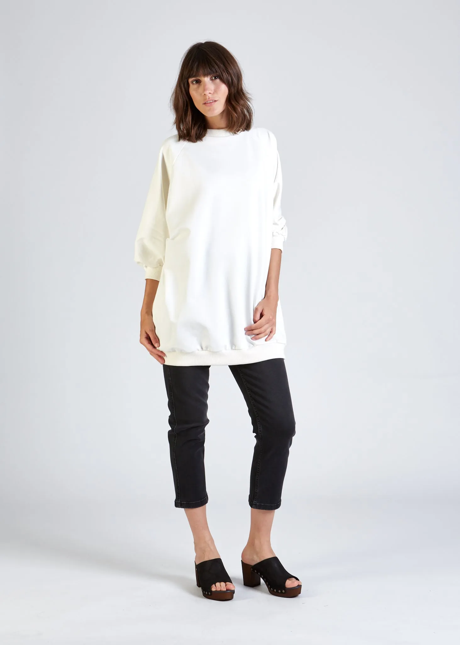Organic Cotton Sweatshirt DARCY - White Givn Berlin